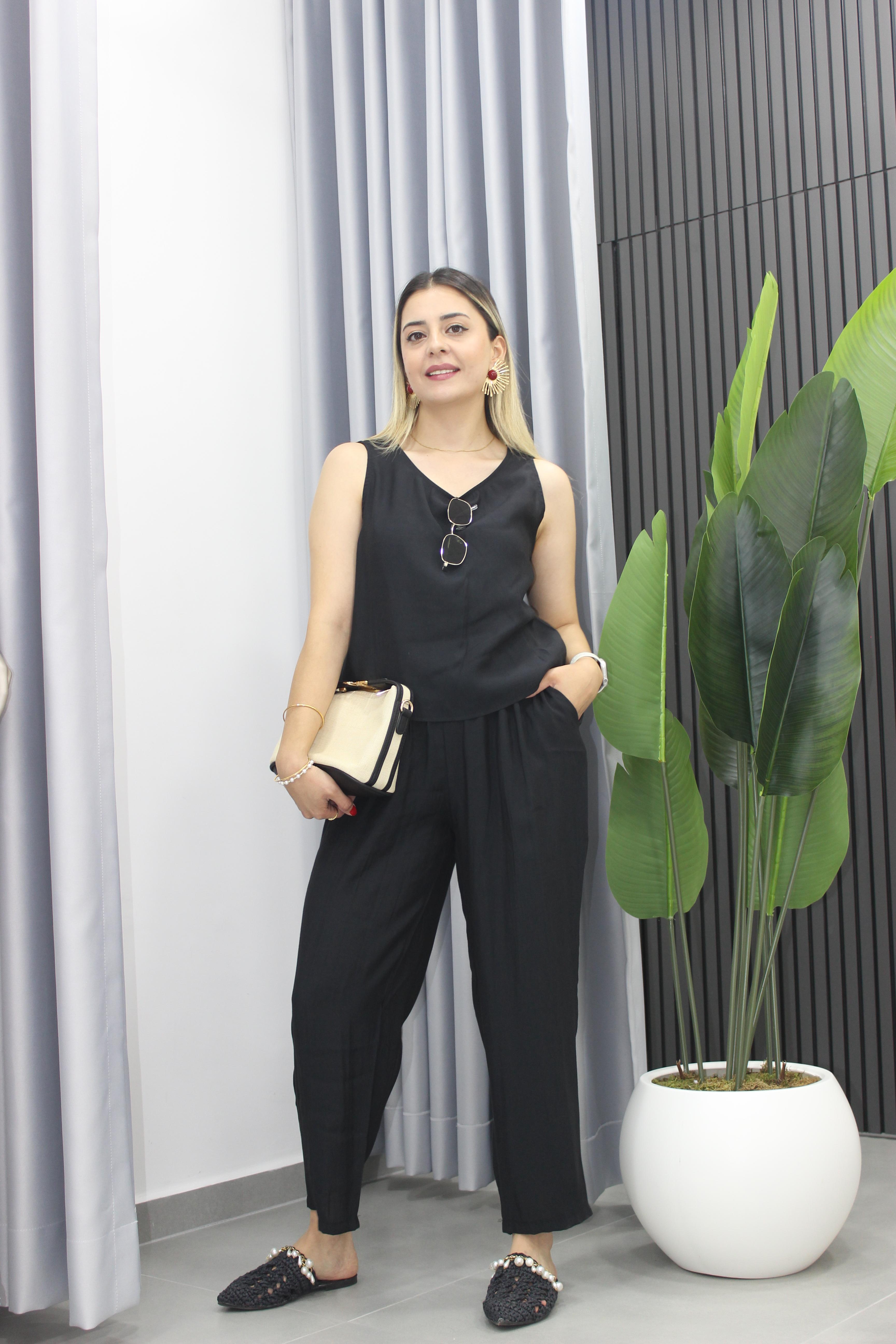 Tensel Alt Üst Takım - Siyah