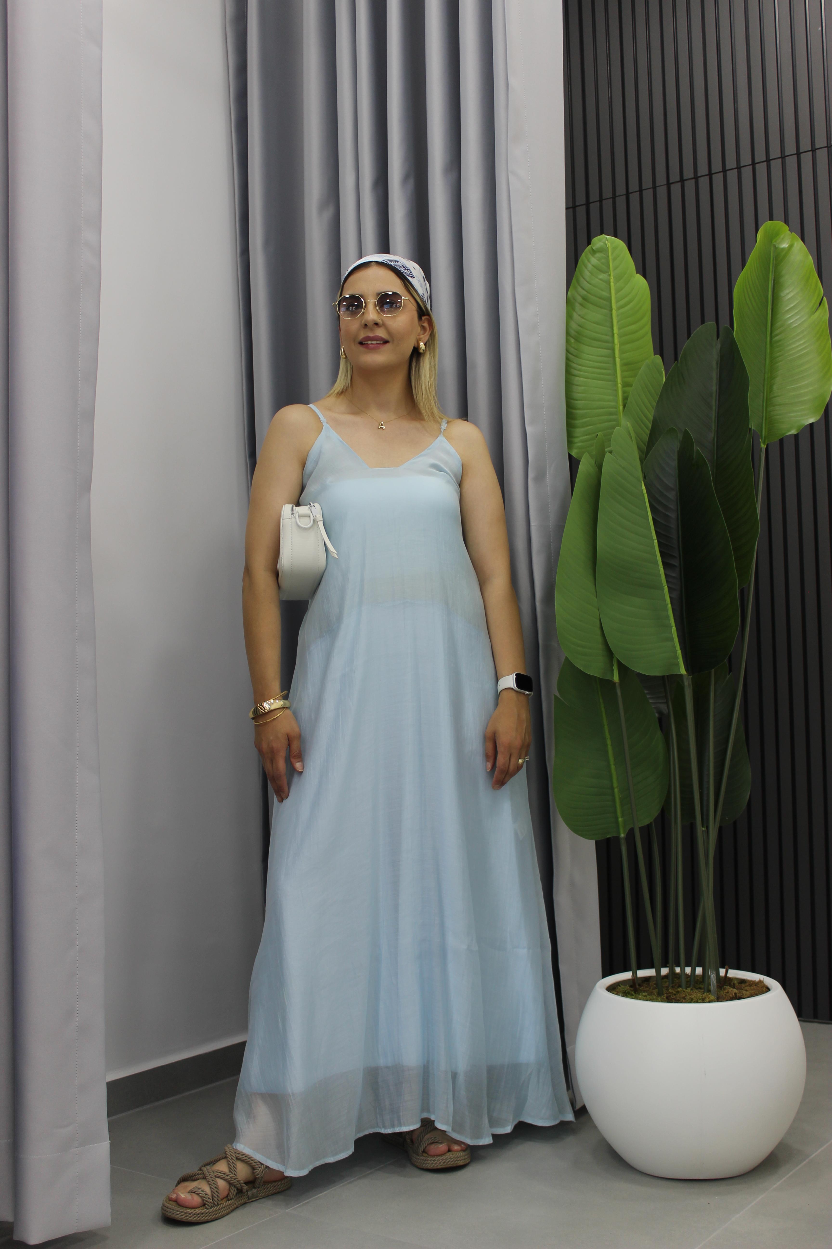 İp Askılı Elbise