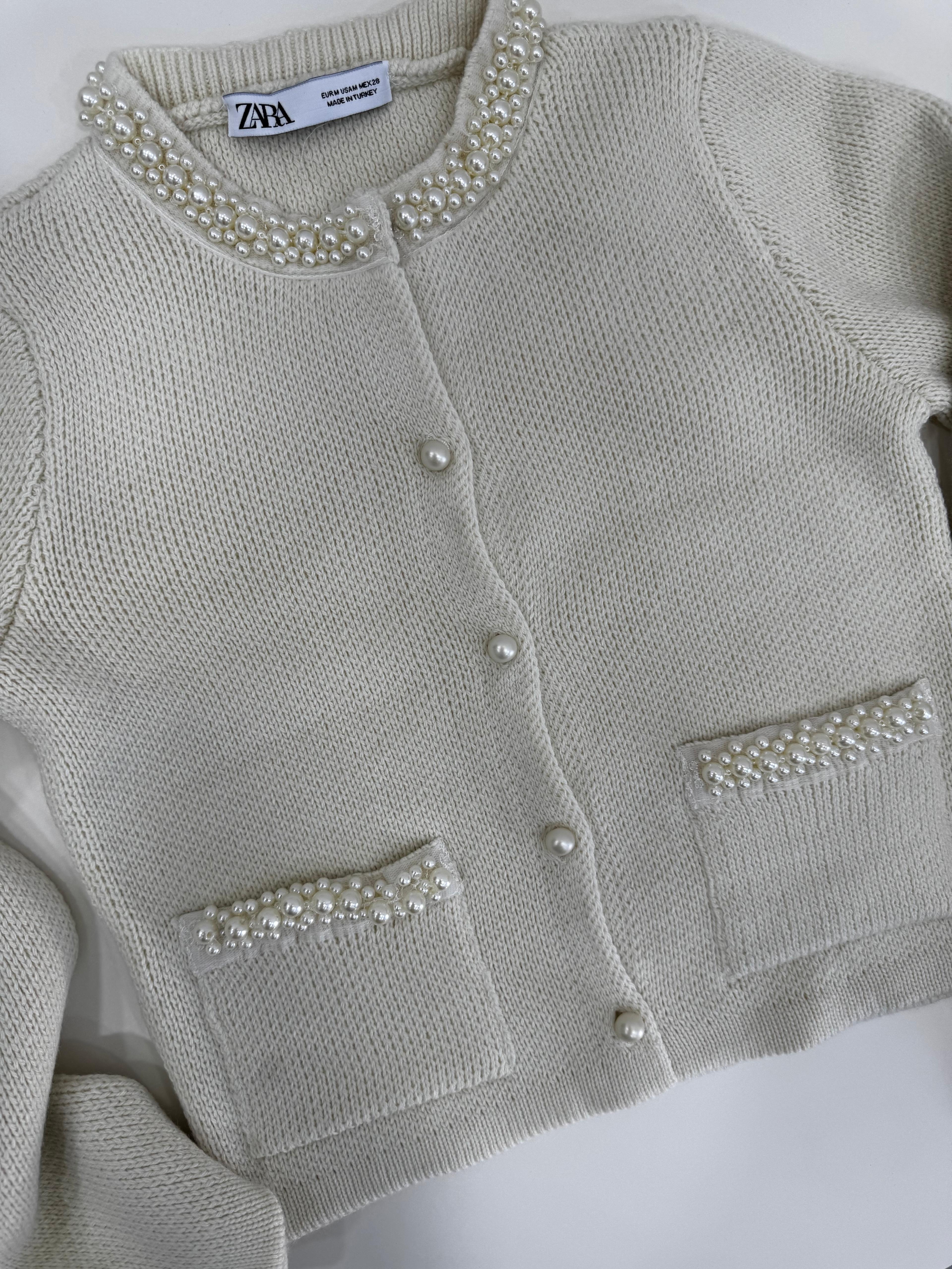 İnci Detaylı Hırka