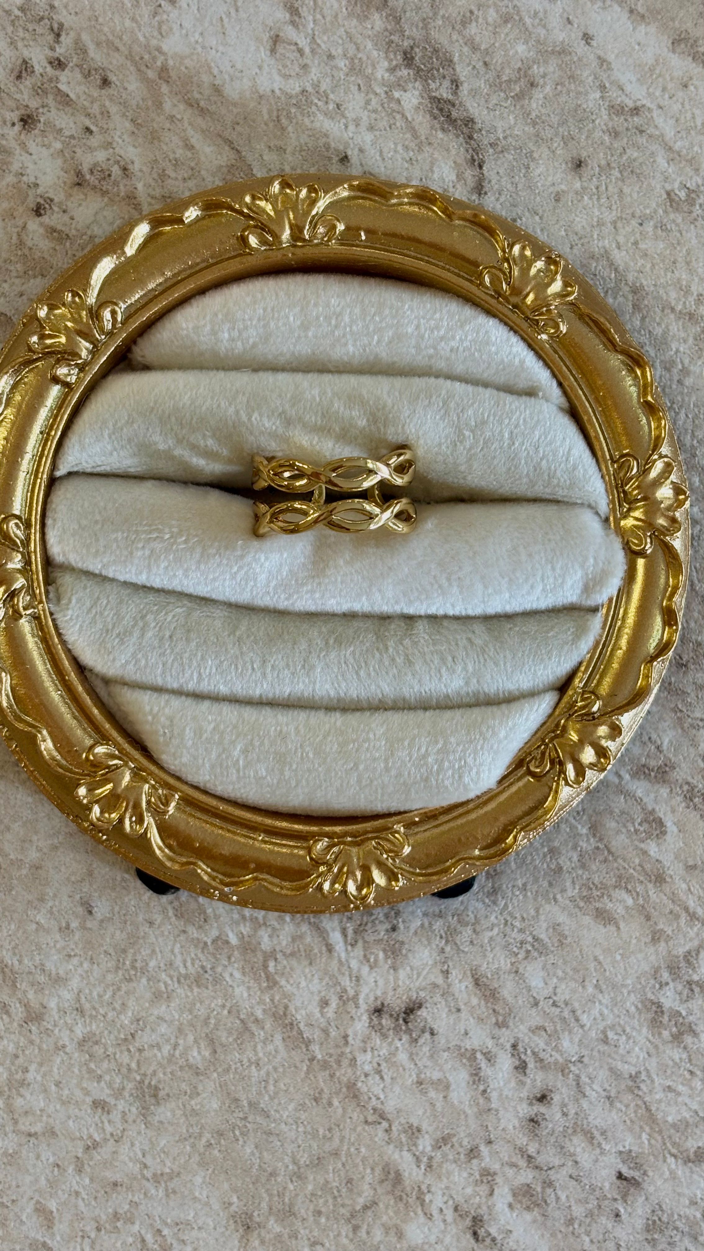 Sarmal Gold Çelik Yüzük