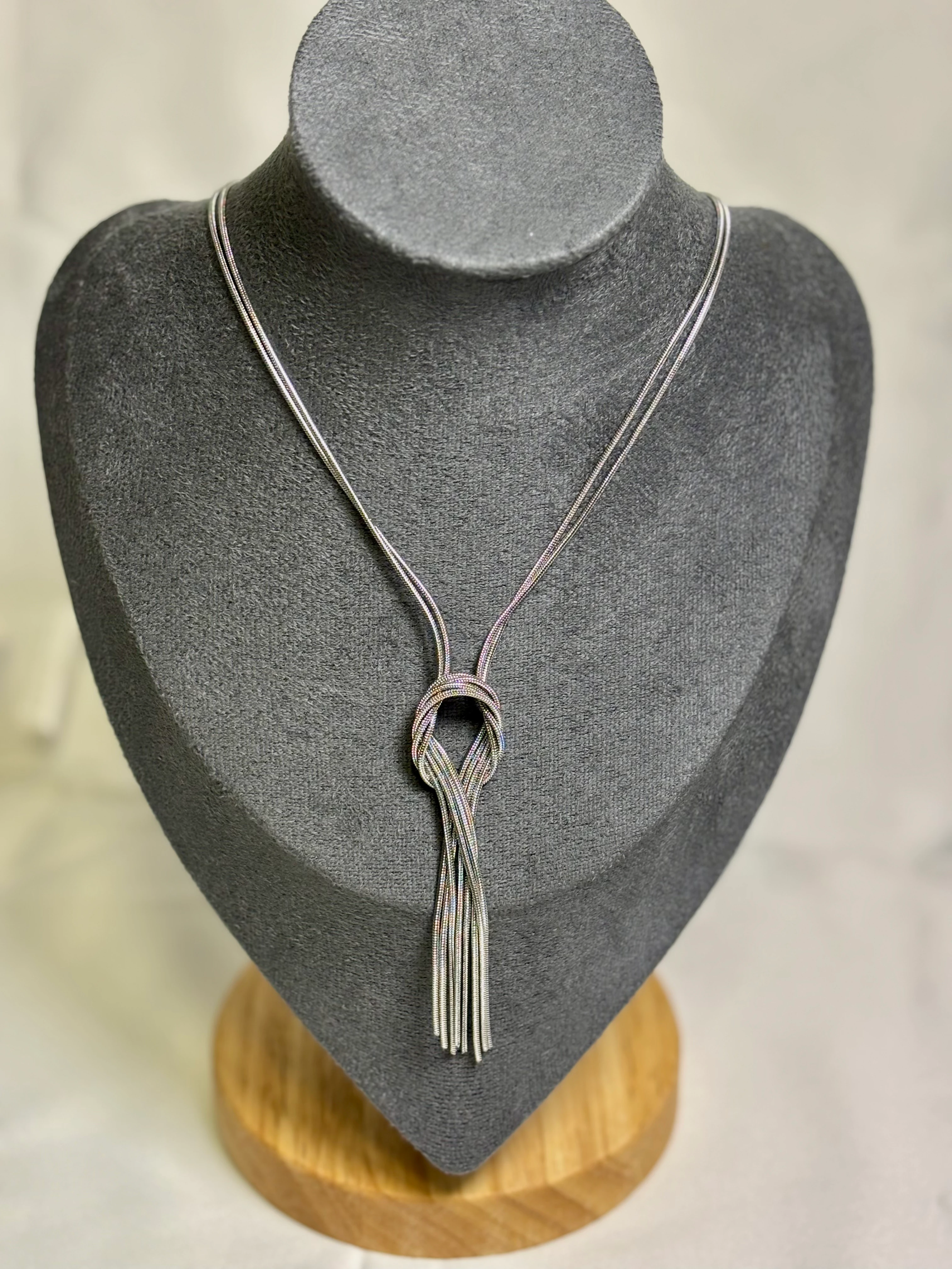 Çelik Düğüm Silver Kolye