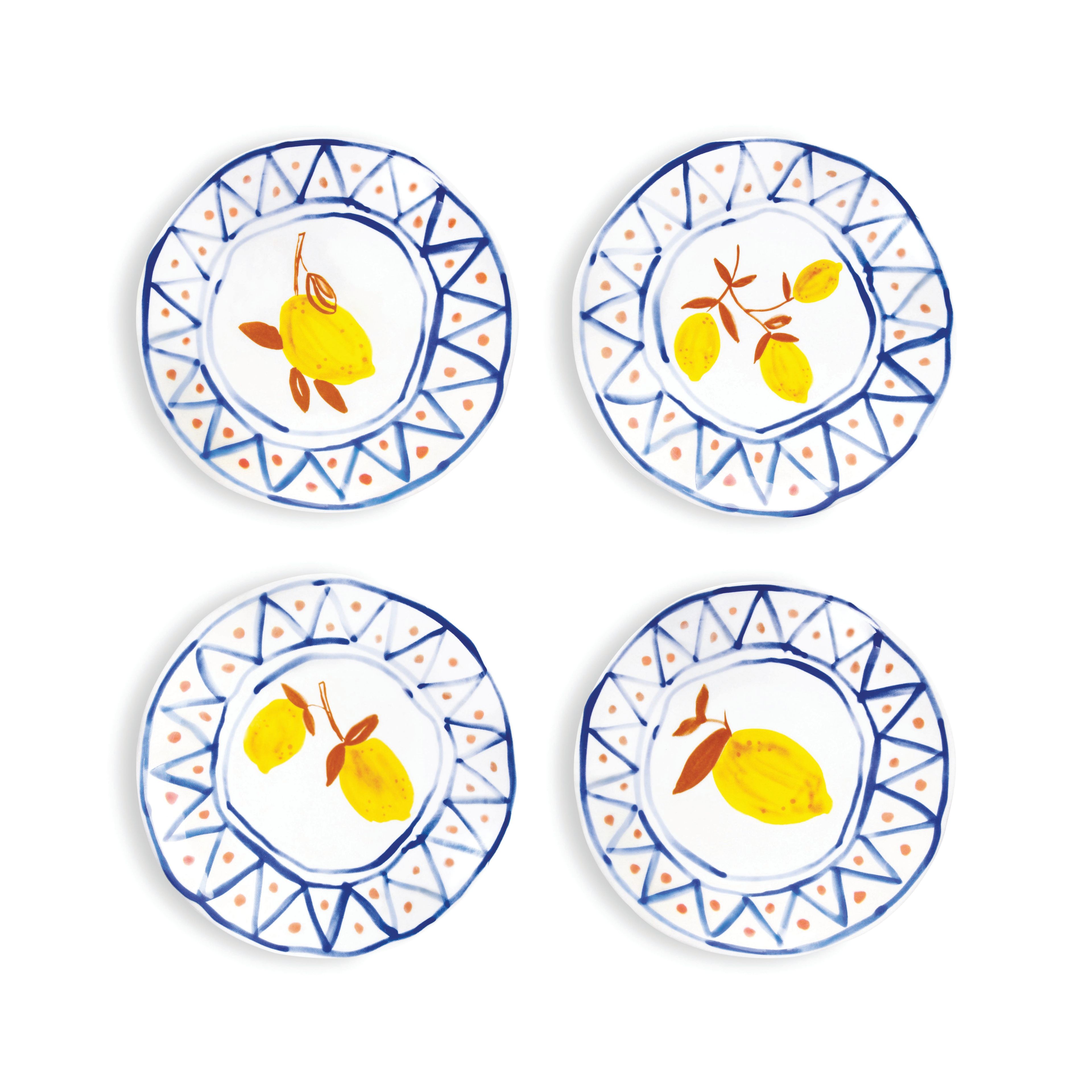 Plate Lemon Moroccan set of 4