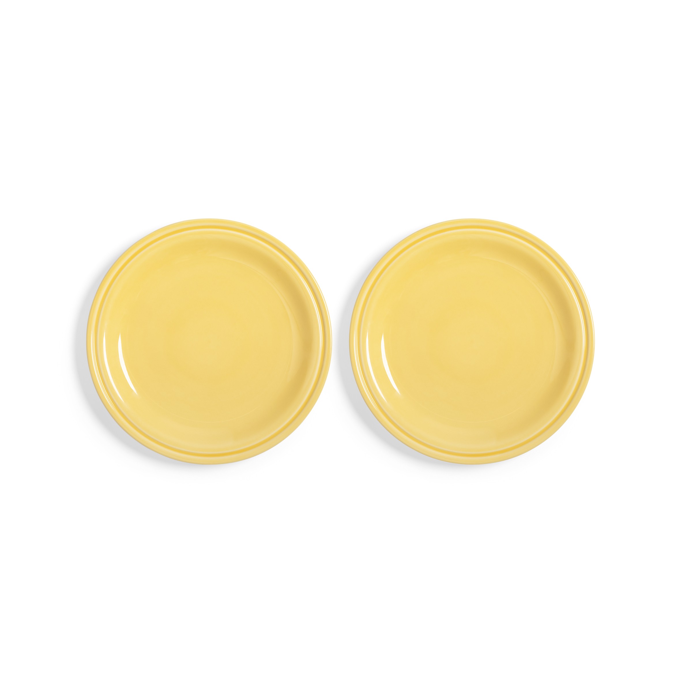 Plate Mochi Yellow Medium set of 2