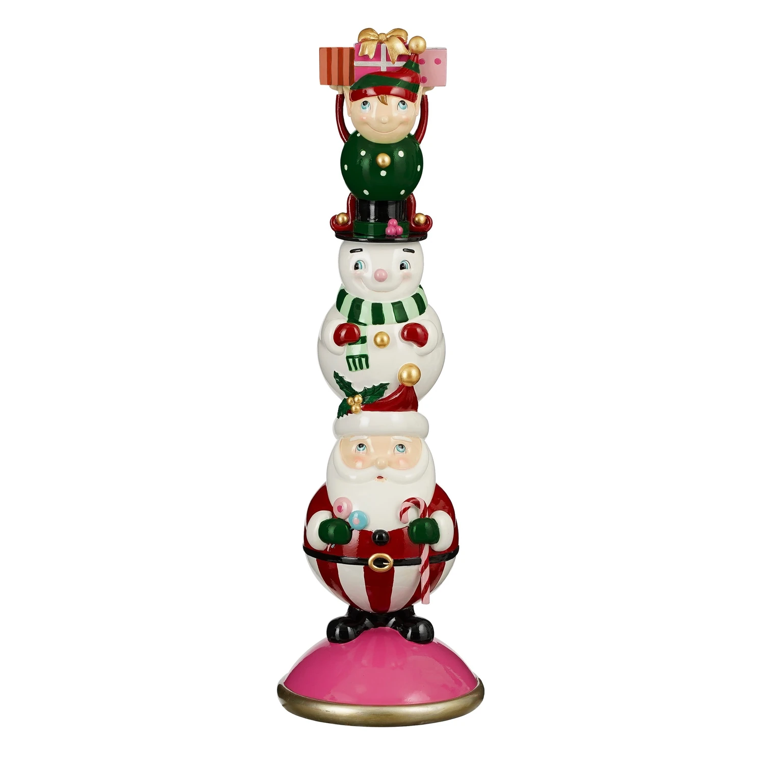 Elf Santa Snowman