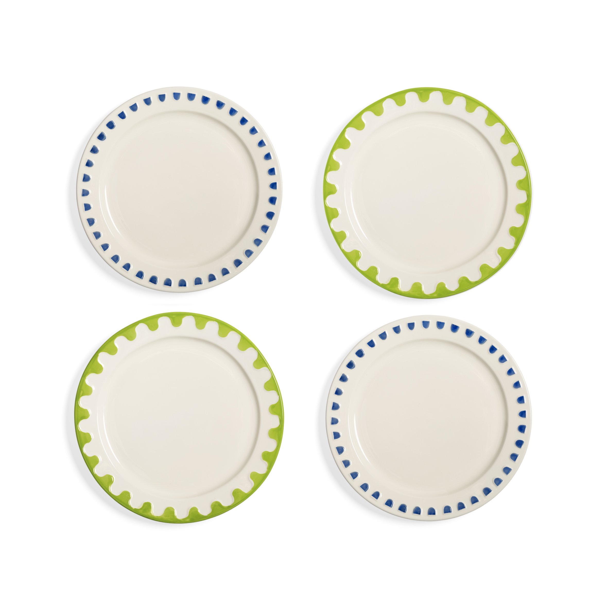 Plate Folk Medium set of 4