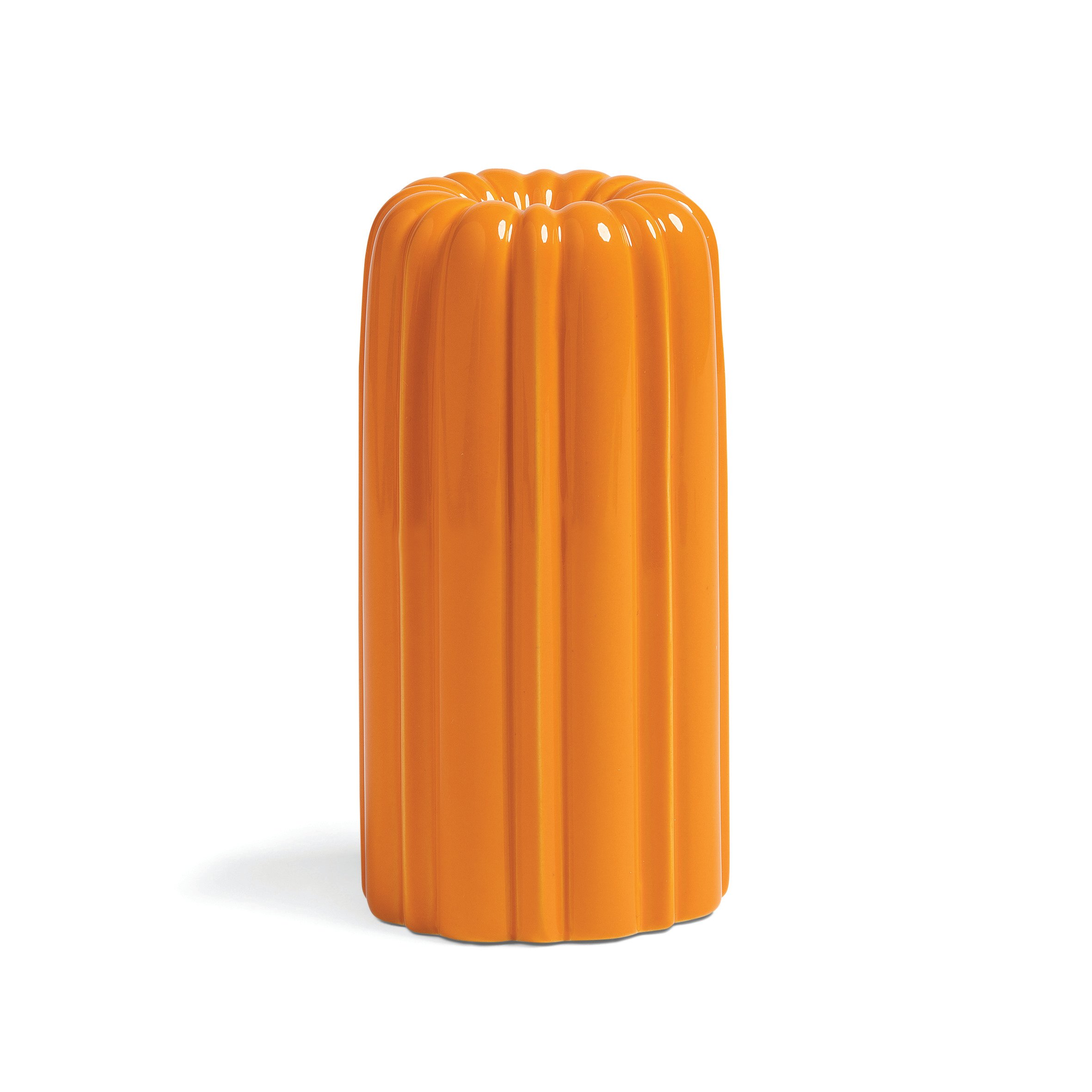 Candle Holder Turban Orange