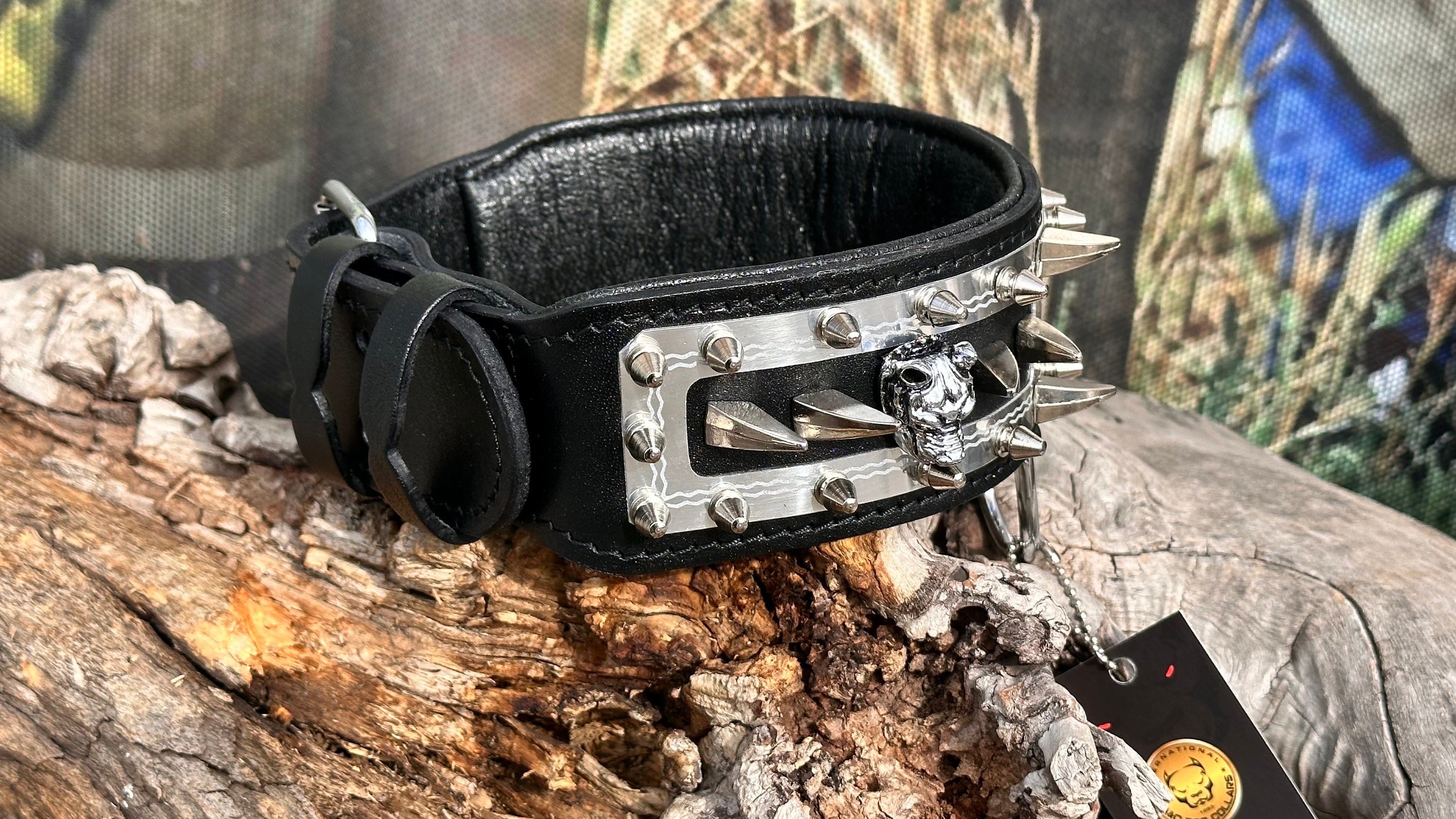 SPECIAL STEEL DESIGN NECK COLLAR WITH YOUR FRIEND'S NAME (BLACK-SILVER)