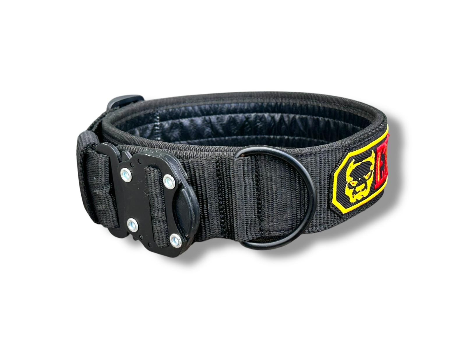 🛡 5 cm Tactical Boyun Tasması & Özel Nakış İşlemeli Gezdirme Kayışı – Güçlü ve Büyük Irklar İçin Kişiselleştirilebilir Dayanıklı Tasarım 🐾