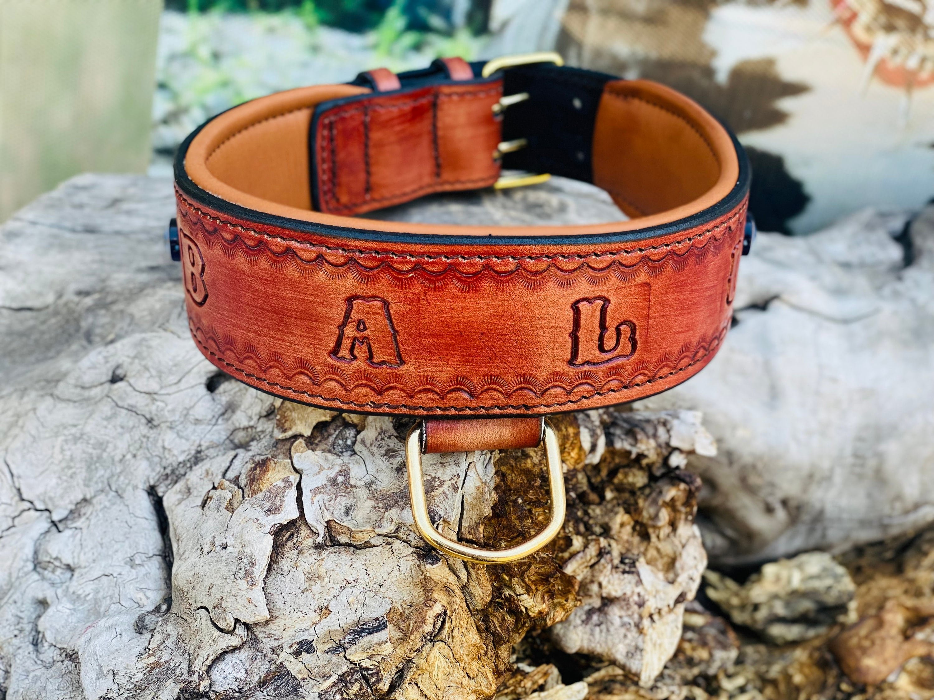 🧿 6 cm hand crafted el işlemeli özel isimli nazar boncuklu el yapımı deri köpek tasması – kişiye özel şık ve dayanıklı tasarım 🐾