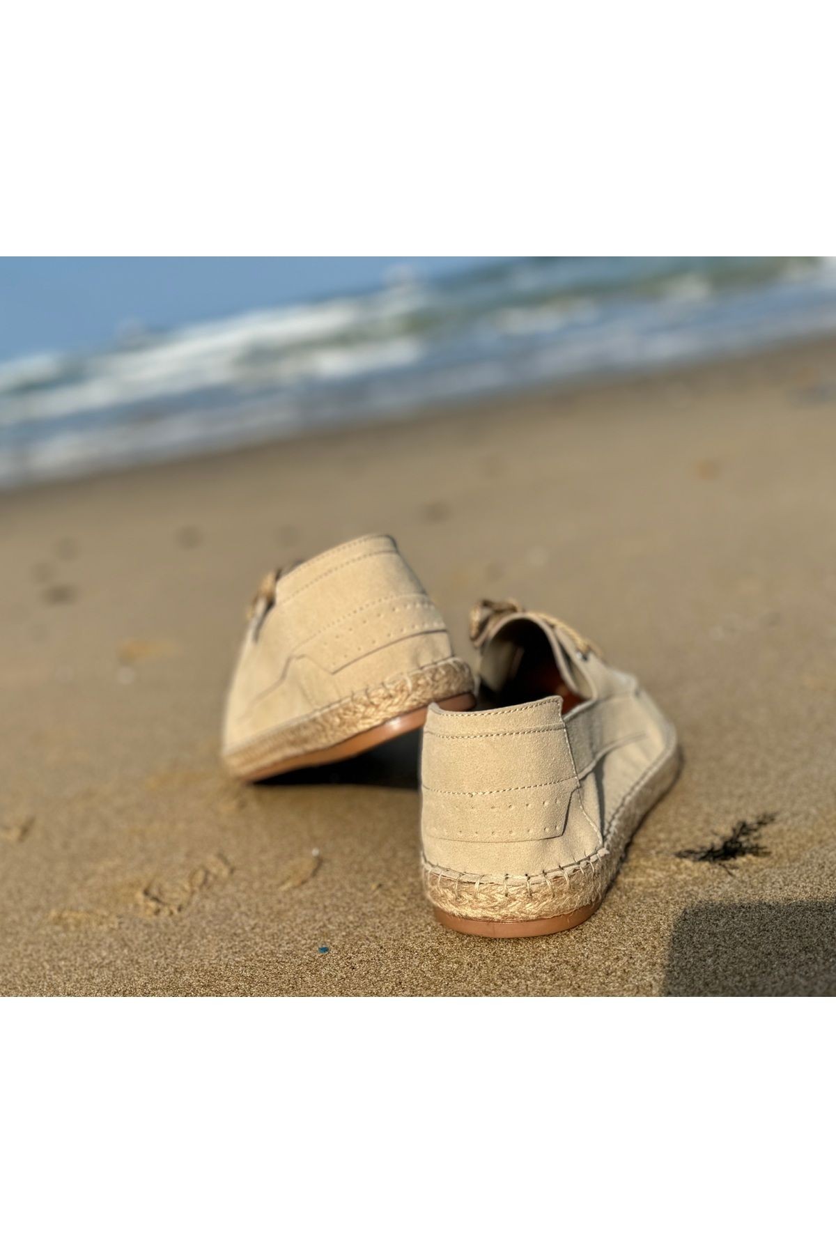 Erkek Klasik Deri Espadril Ayakkabı