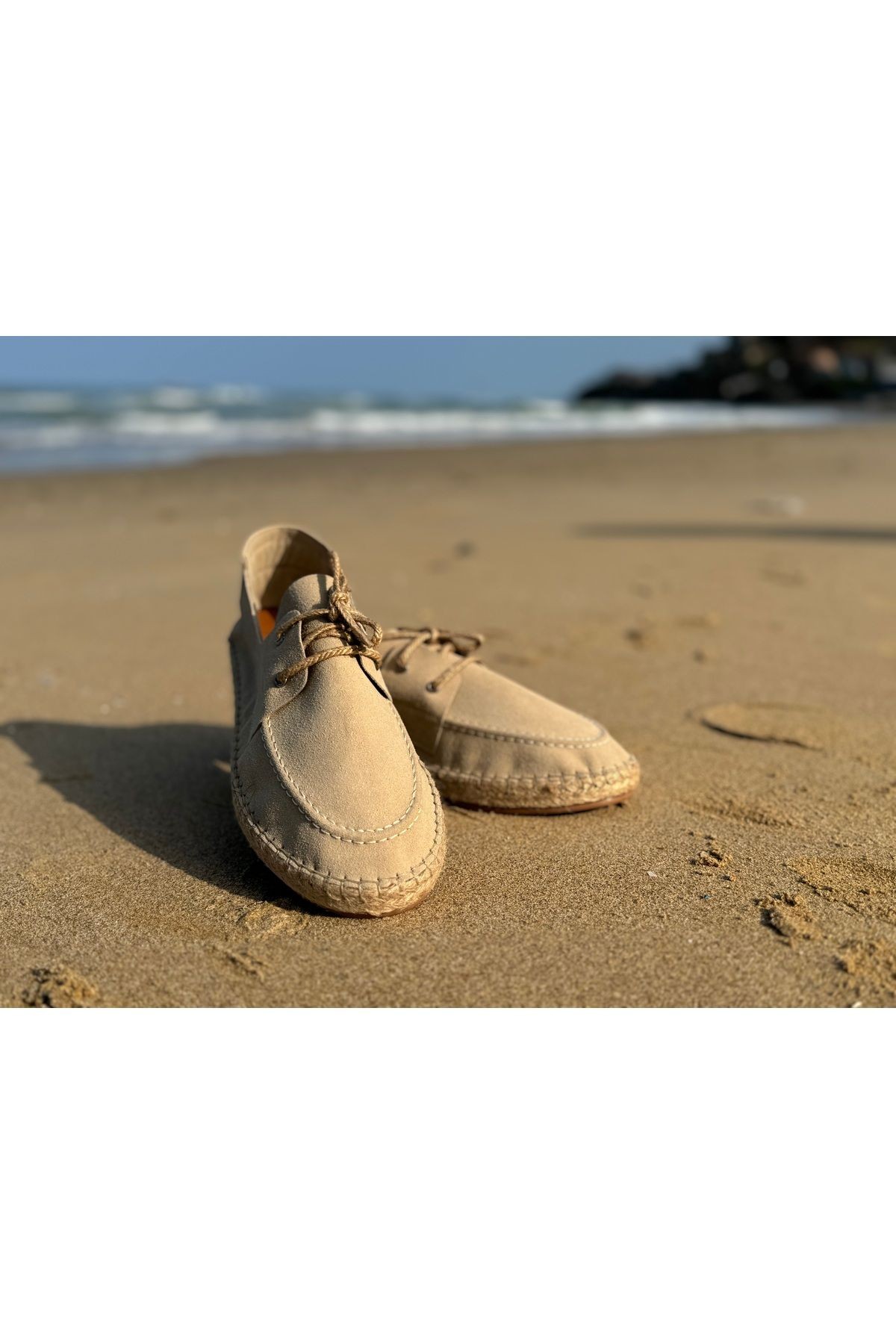 Erkek Klasik Deri Espadril Ayakkabı