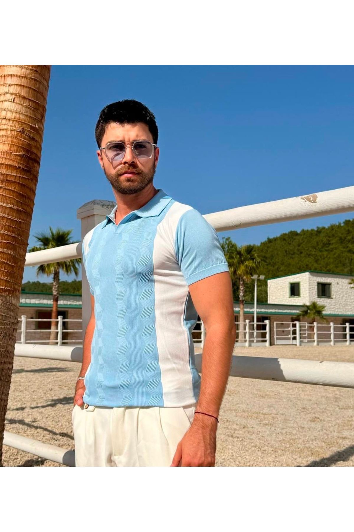 Erkek Polo Yaka Triko T-shirt