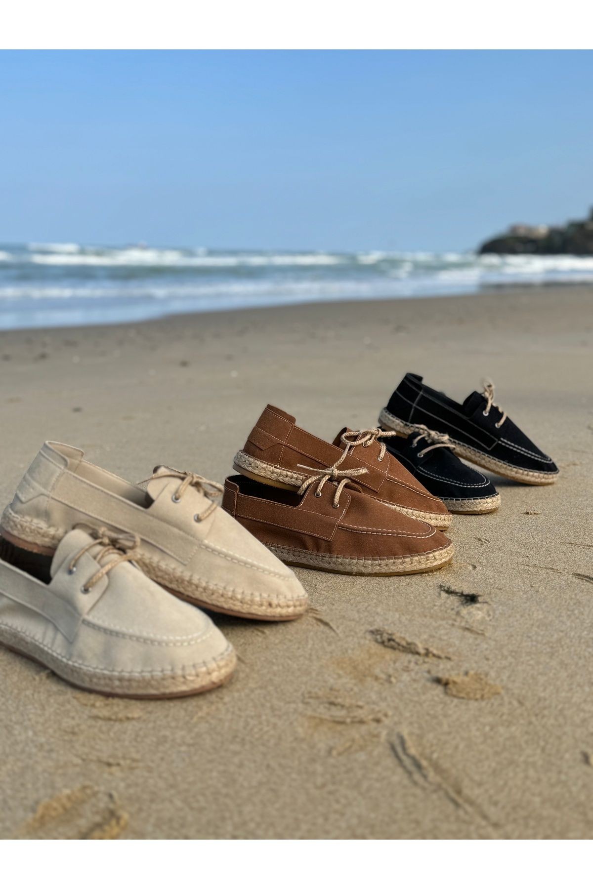 Erkek Klasik Deri Espadril Ayakkabı