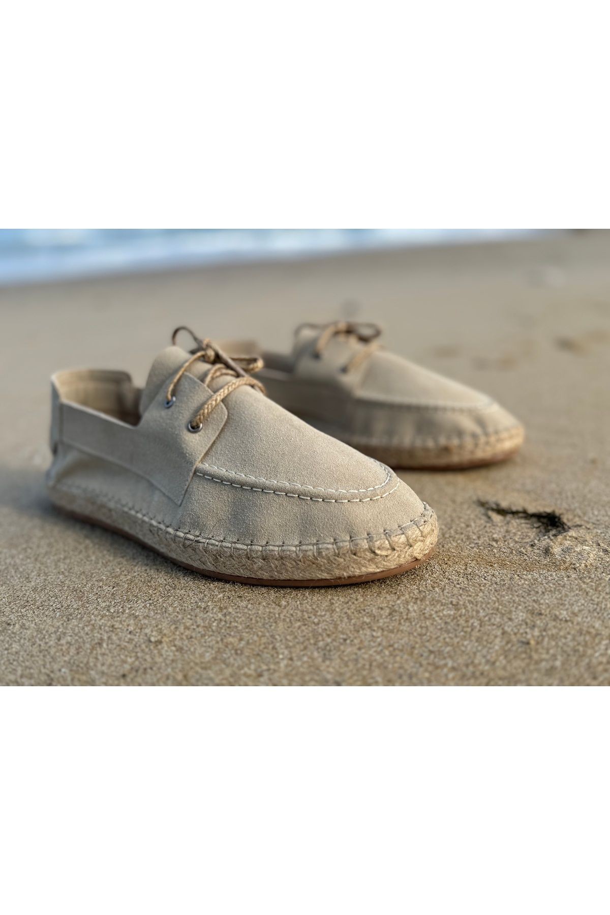 Erkek Klasik Deri Espadril Ayakkabı