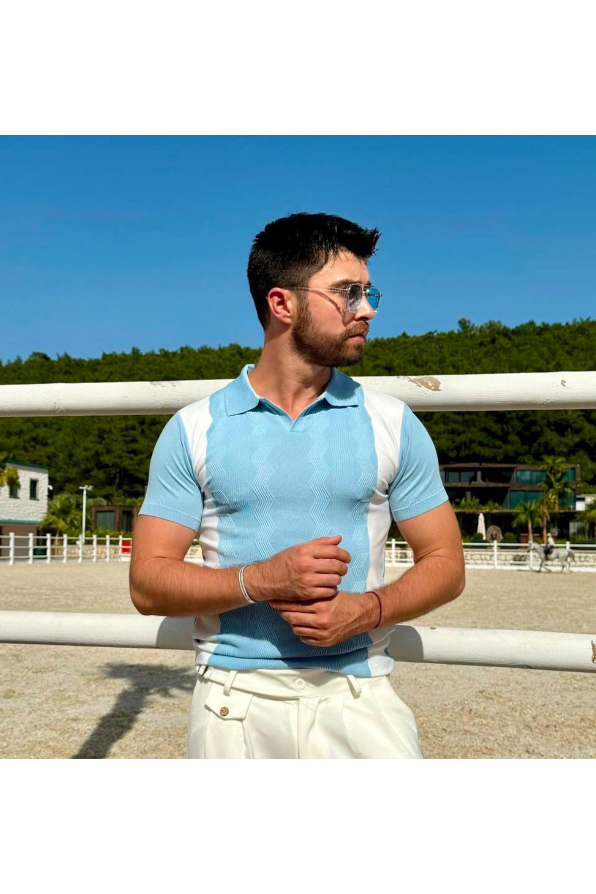 Erkek Polo Yaka Triko T-shirt