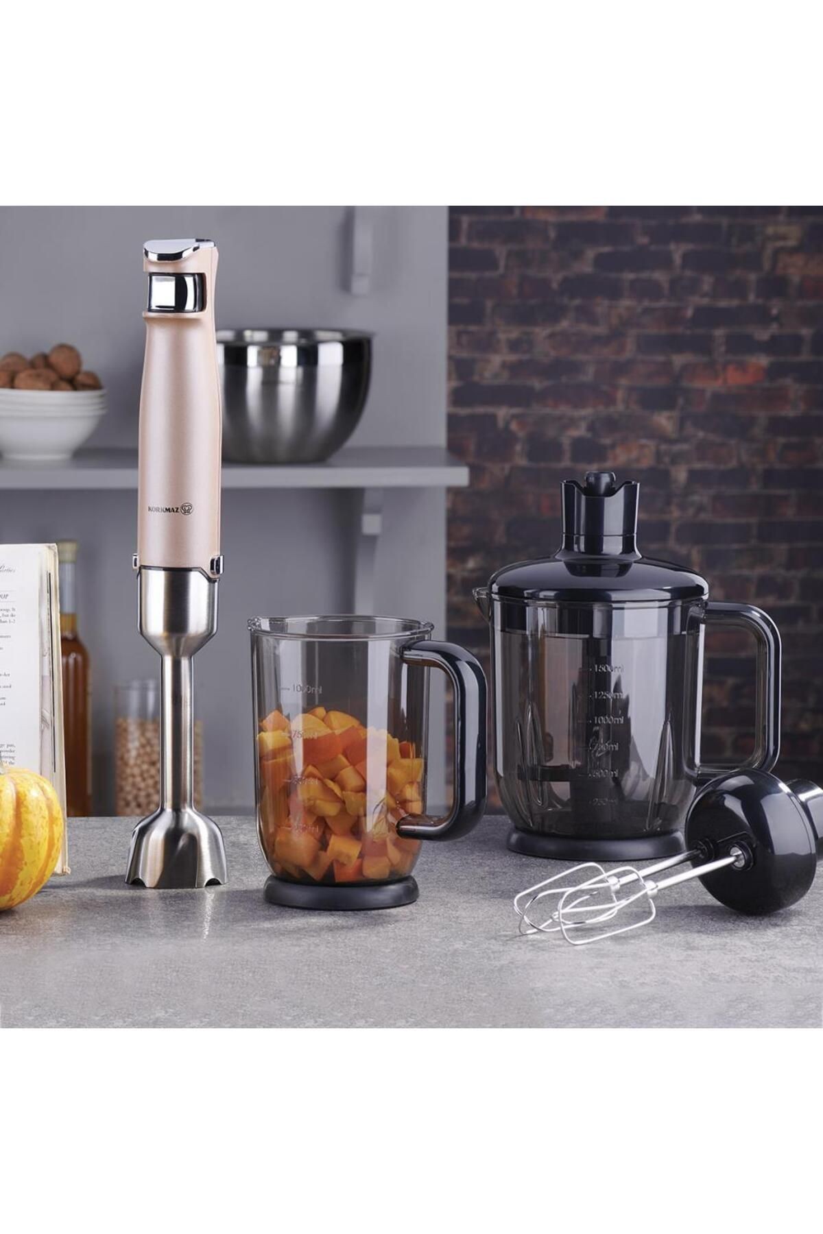 KORKMAZ A449-01 PERFORMİX MEGA BLENDER SET ROSE G