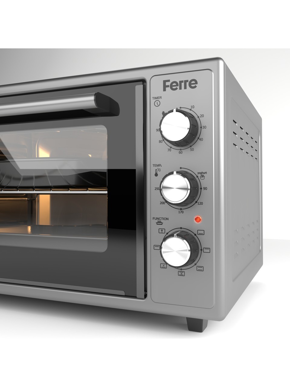 FERRE 45-630-ML GRİ KÖŞELİ FIRIN