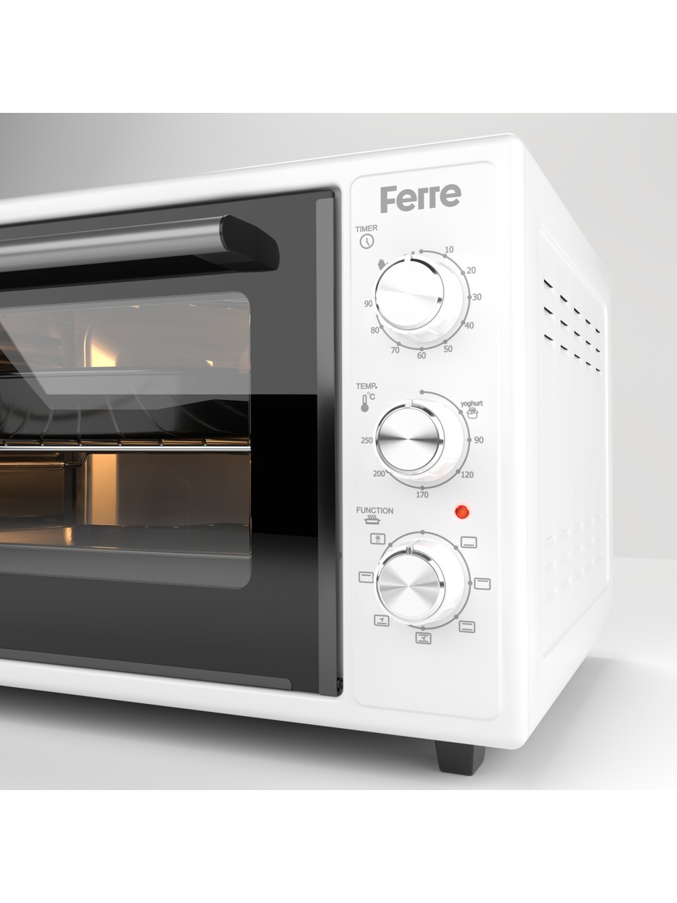 Ferre 45630 45 Litre 6 Programlı Turbo Mini Fırın – Beyaz