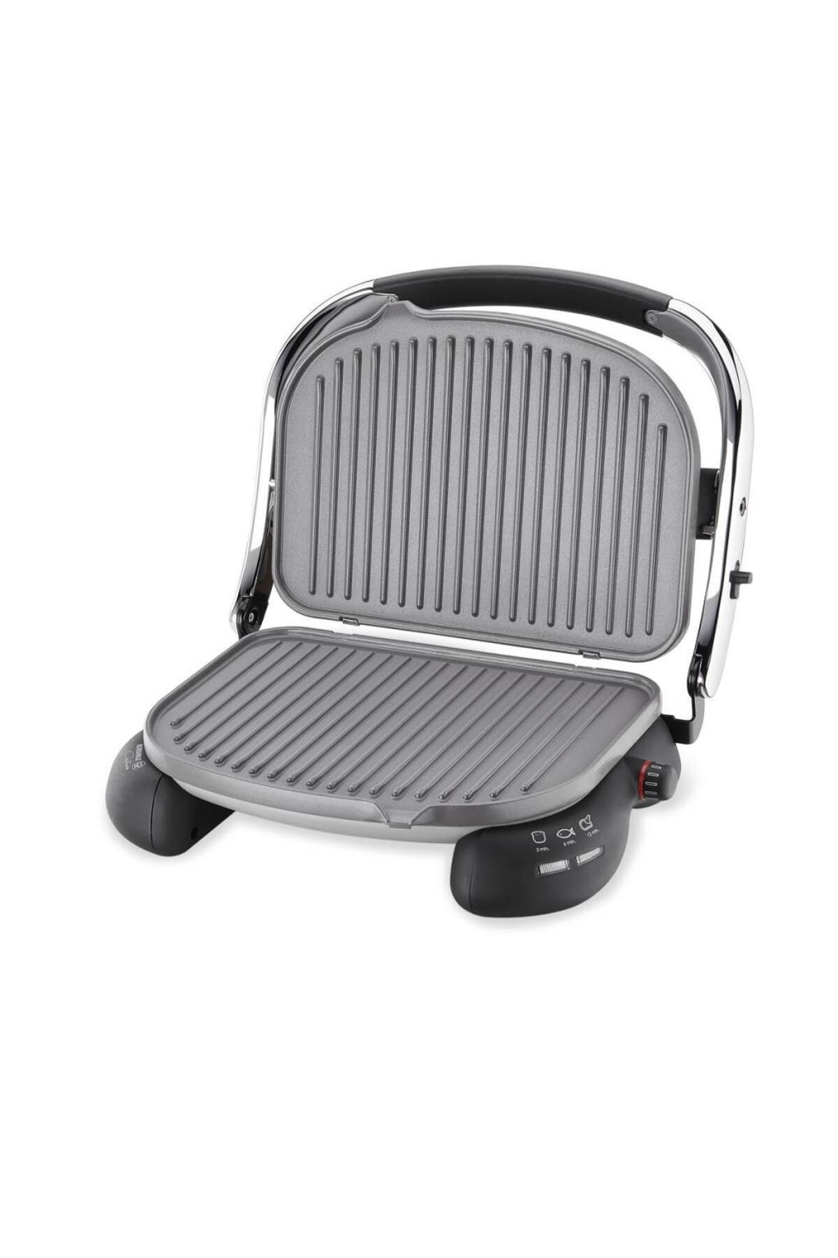 KORKMAZ A324-08 CASTRON TOST MAKİNESİ M.GRİ/KROM