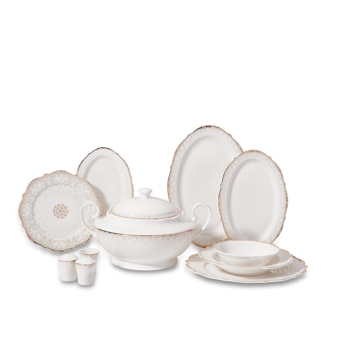 KORKMAZ A8238 ELİZA COLL.60 PRÇ YEMEK TAKIMI