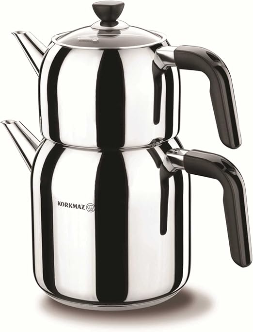 KORKMAZ A079-01 KAPPA MEGA ÇAYDANLIK TAKIMI SİYAH