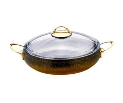 ÖZLİFE 657 RODİ 28CM K.YARIK TENCERE GOLD SAP-SİYA