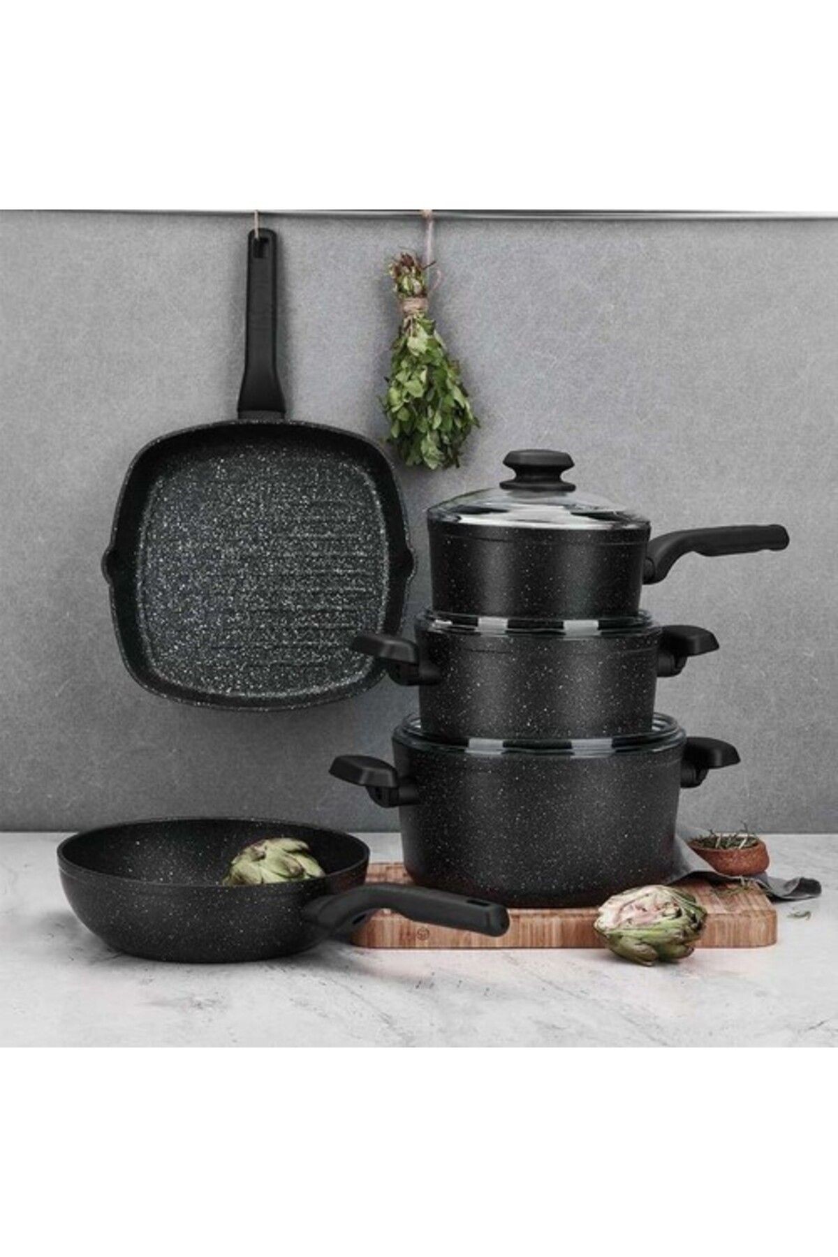 KORKMAZ A1118 ORNELLA WOK TAVA 24*6.5