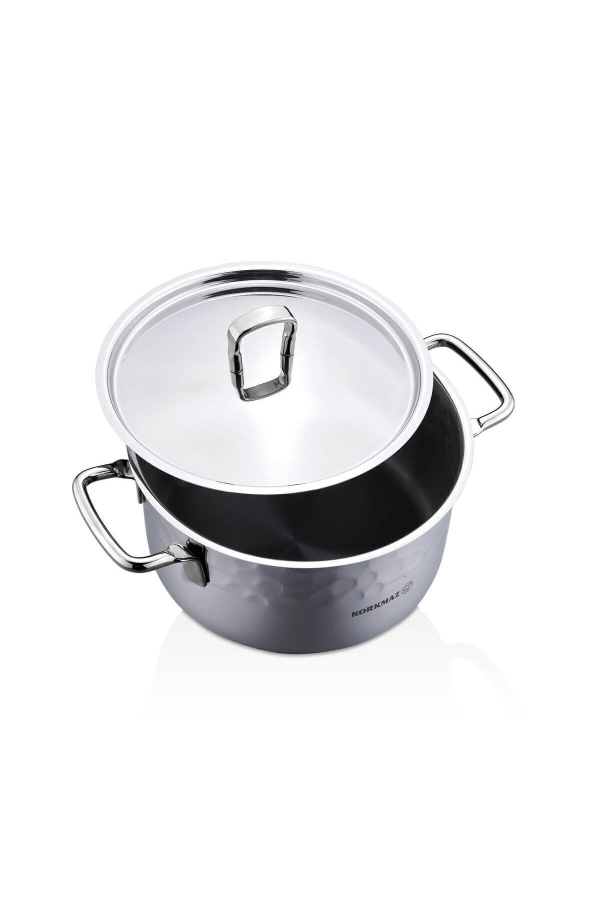 KORKMAZ A1963-01 ERNA 8 Parça Tencere Seti – Inox