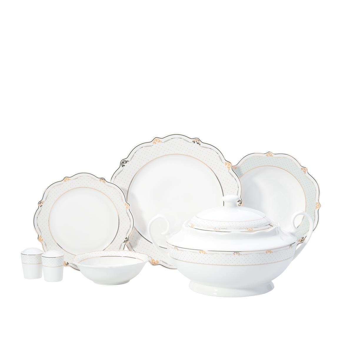 KORKMAZ A8246 Eliza Collection 60 Parça Yemek Takımı – 12 Kişilik