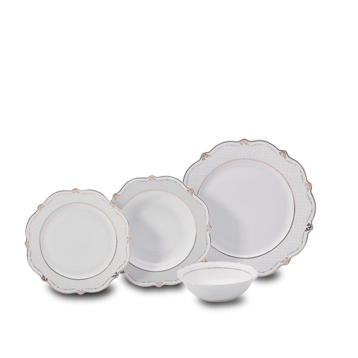 KORKMAZ A8246 Eliza Collection 60 Parça Yemek Takımı – 12 Kişilik