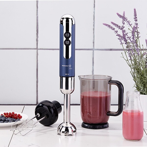 KORKMAZ A447-13 MİA MEGA BLENDER SET AZURA-KROM
