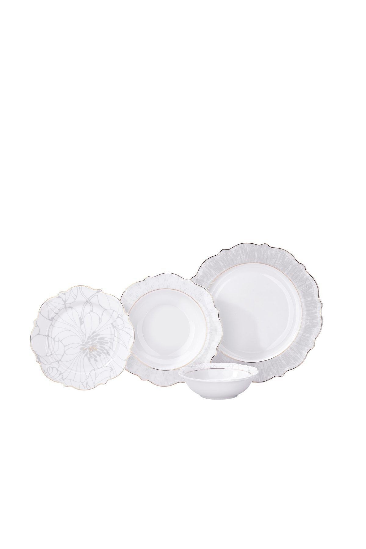 KORKMAZ A8279 Eliza Collection 60 Parça Yemek Takımı