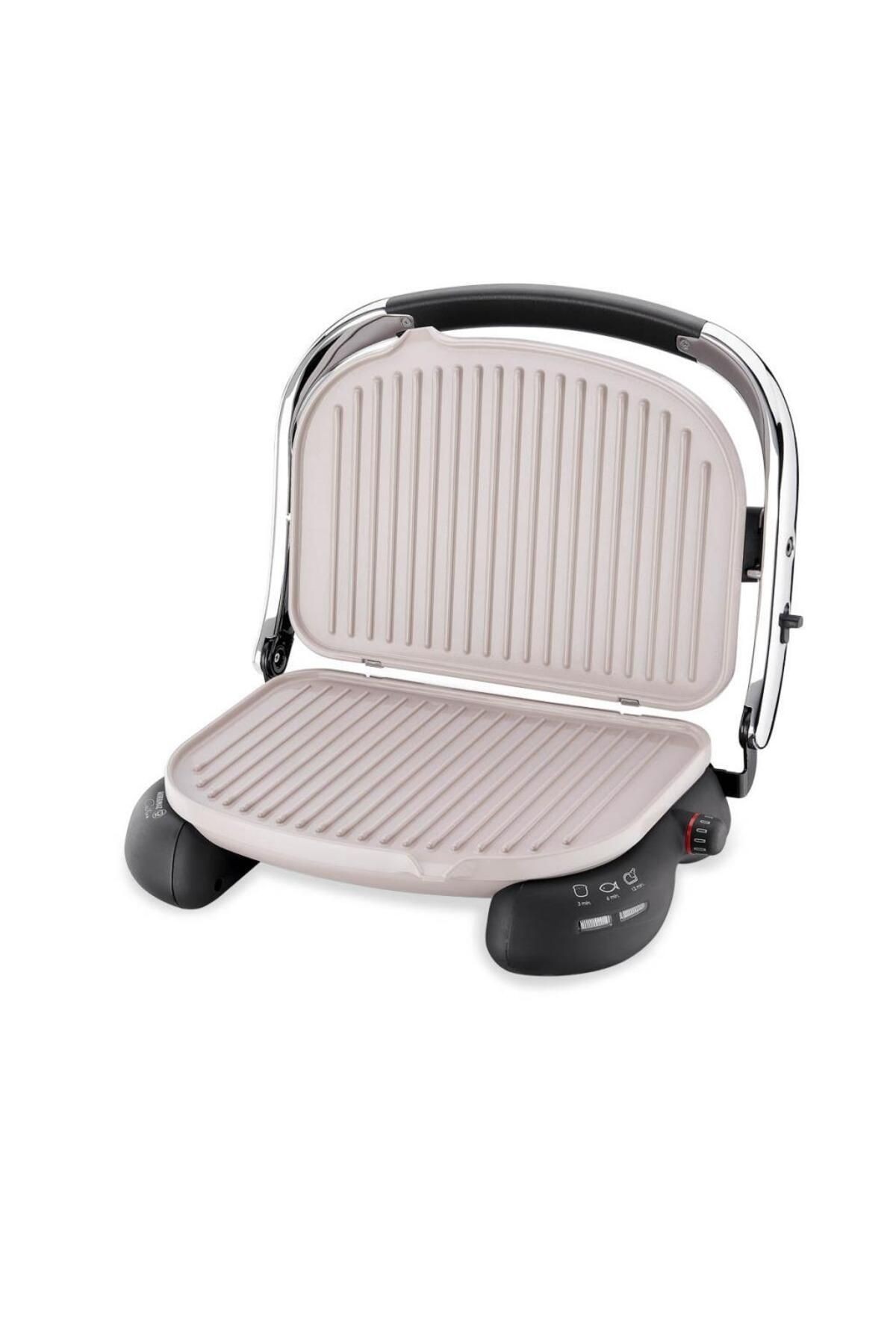 KORKMAZ A324-09 CASTRON Tost Makinesi – Mat Bej / Krom