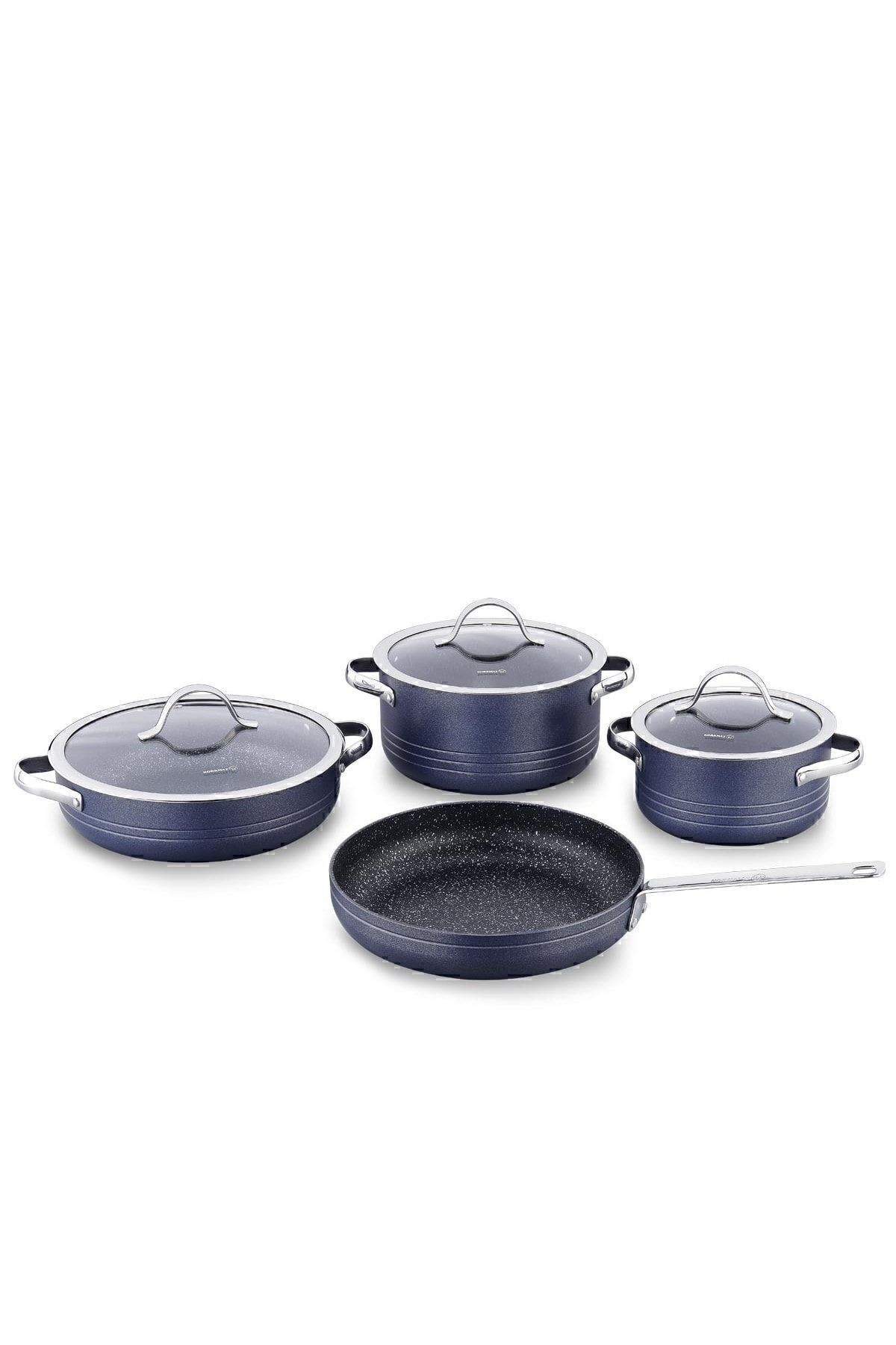 KORKMAZ A2619-1 LINEA 7 Parça Tencere & Tava Seti – Azura
