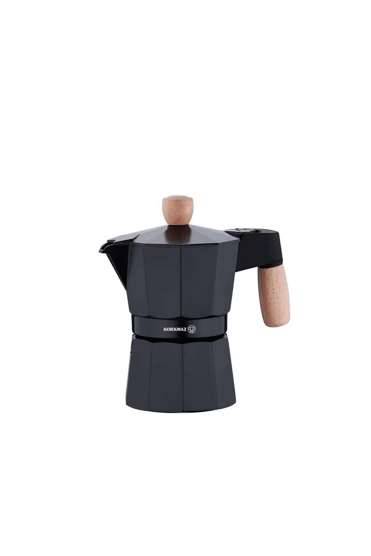 KORKMAZ A5572 ETNA MOKA POT 3 FİNCAN 150 ML SİYAH