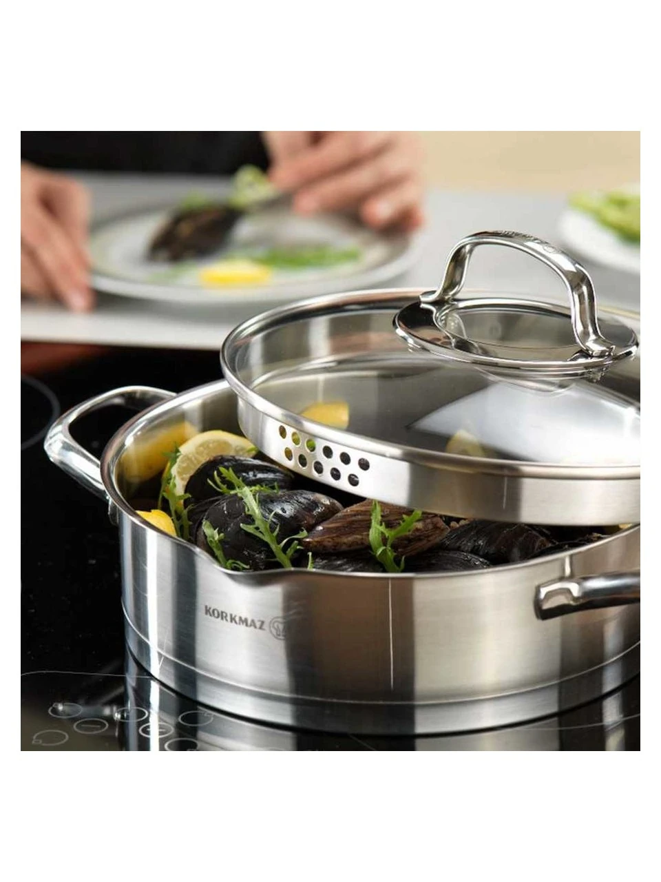 KORKMAZ A1702 STEAMA 15 PARÇA HİPER SET