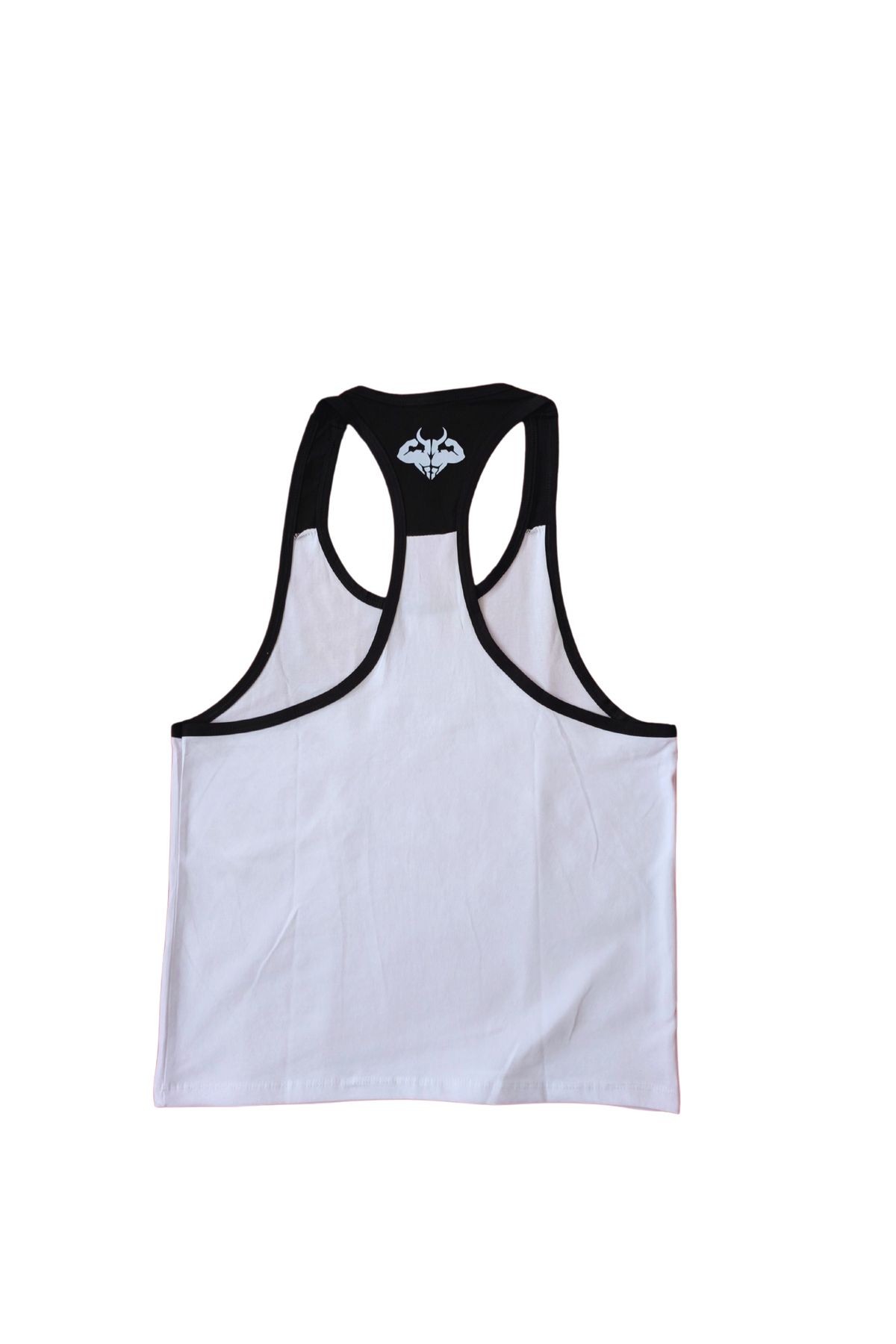 Beyaz Gym Fitness Tank Top Sporcu Atleti
