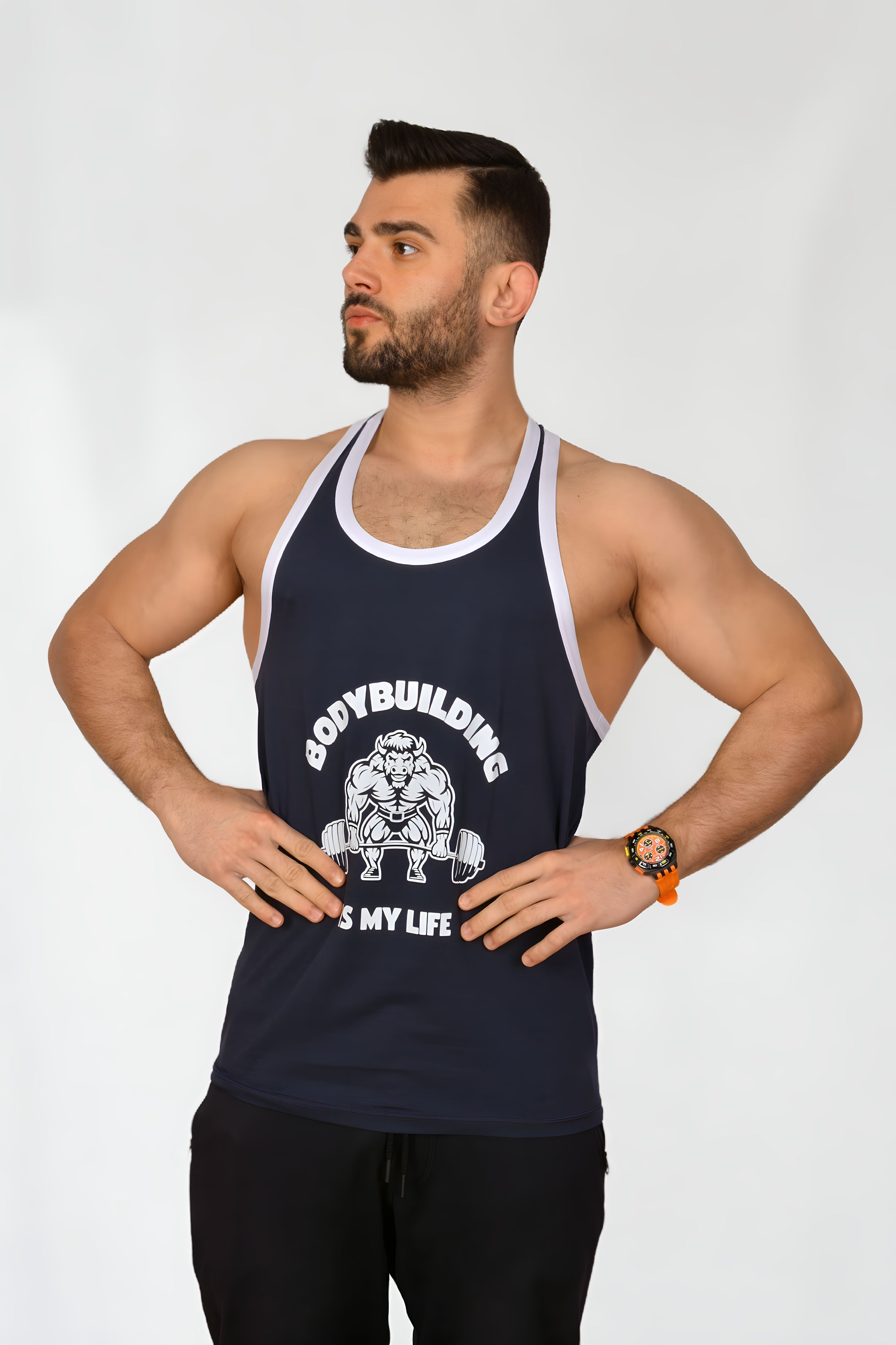 Bodybuilding Is My Life Lacivert Gym Atlet