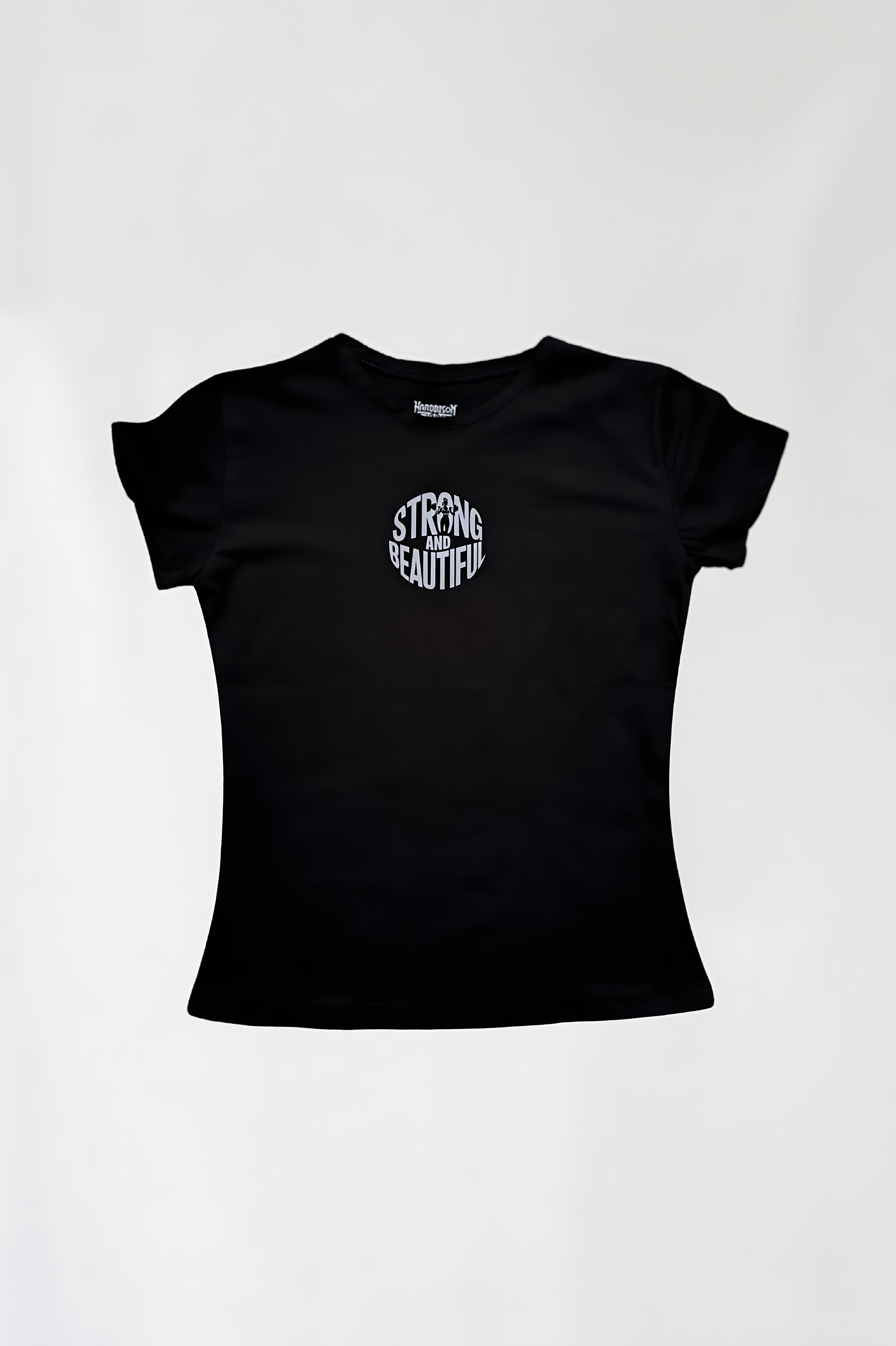 Strong and Beatiful Siyah Kadın T-shirt