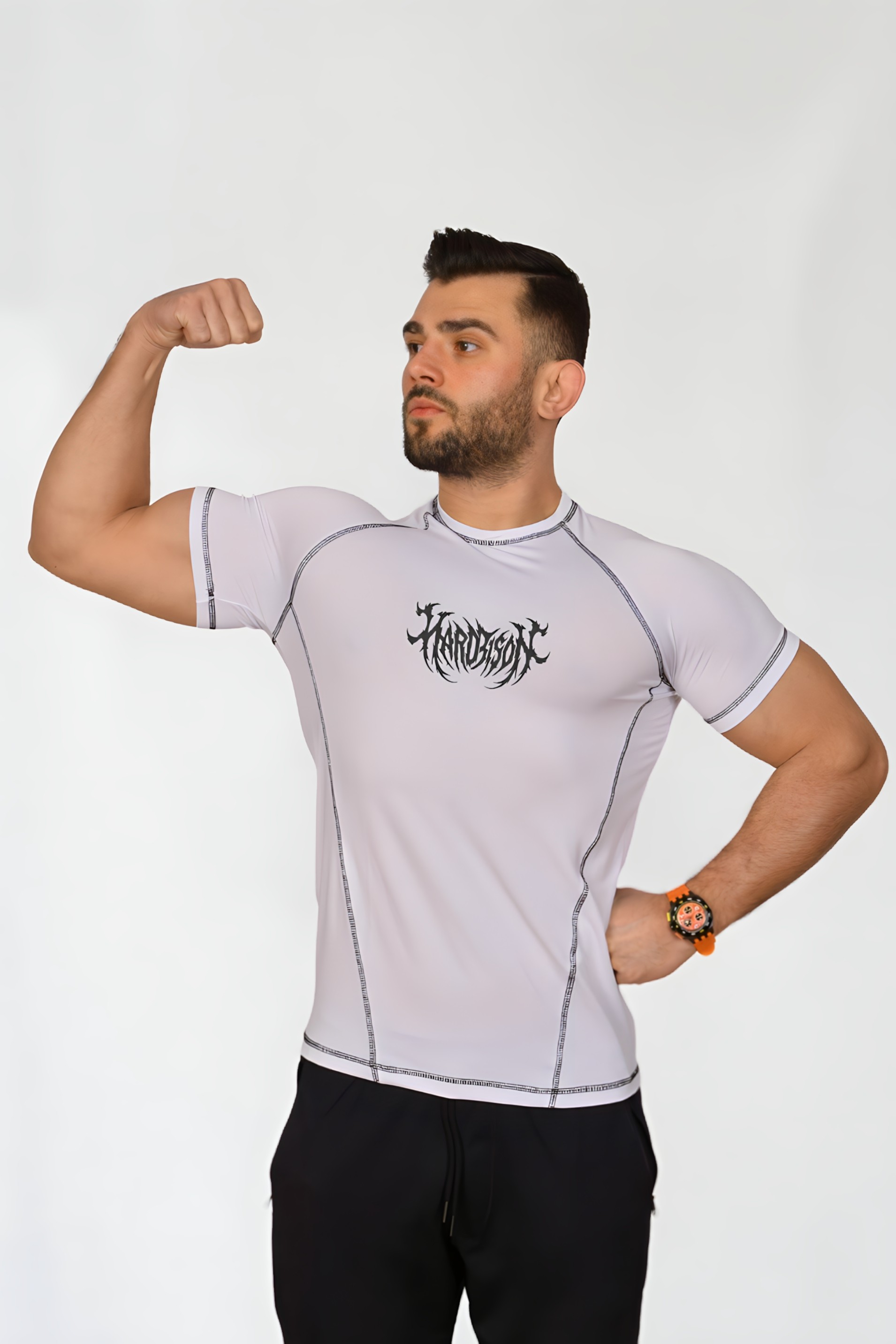 Compression Body T-shirt - beyaz
