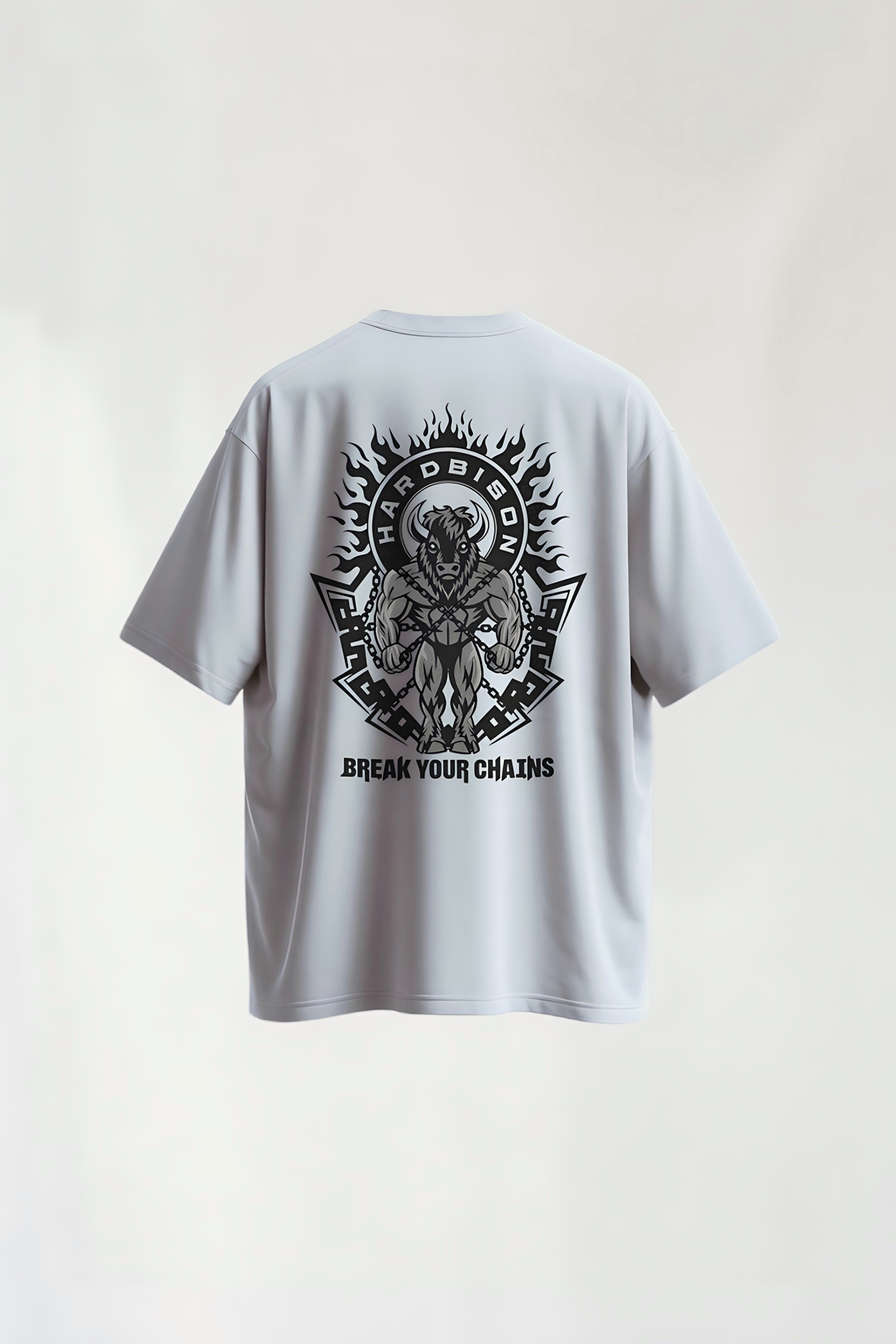 Break Your Chains Beyaz Oversize T-shirt