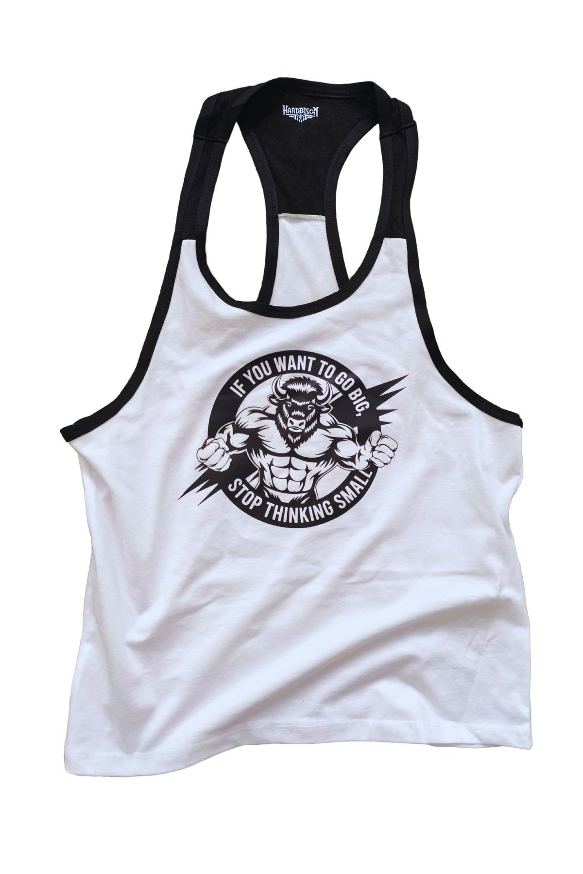 Beyaz Gym Fitness Tank Top Sporcu Atleti