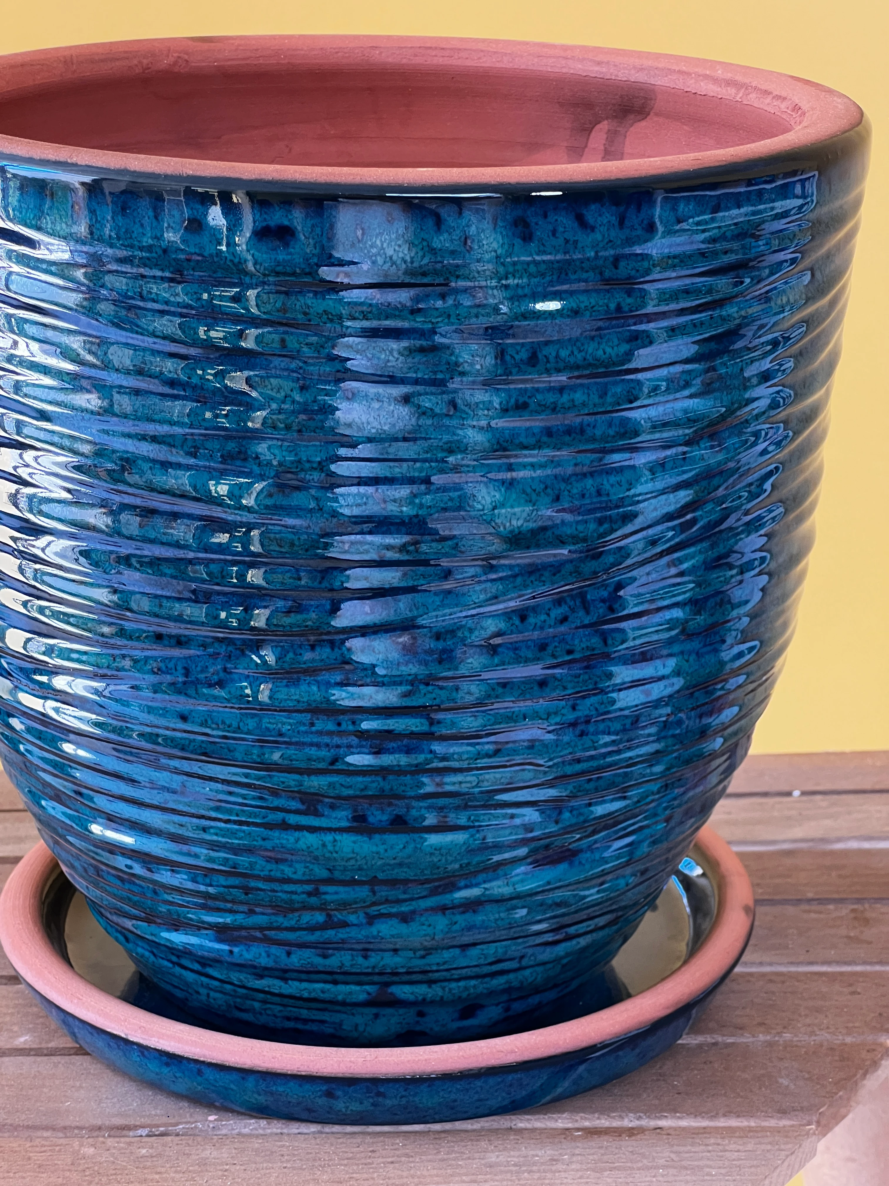 Küçük Boy Sırlı Saksı