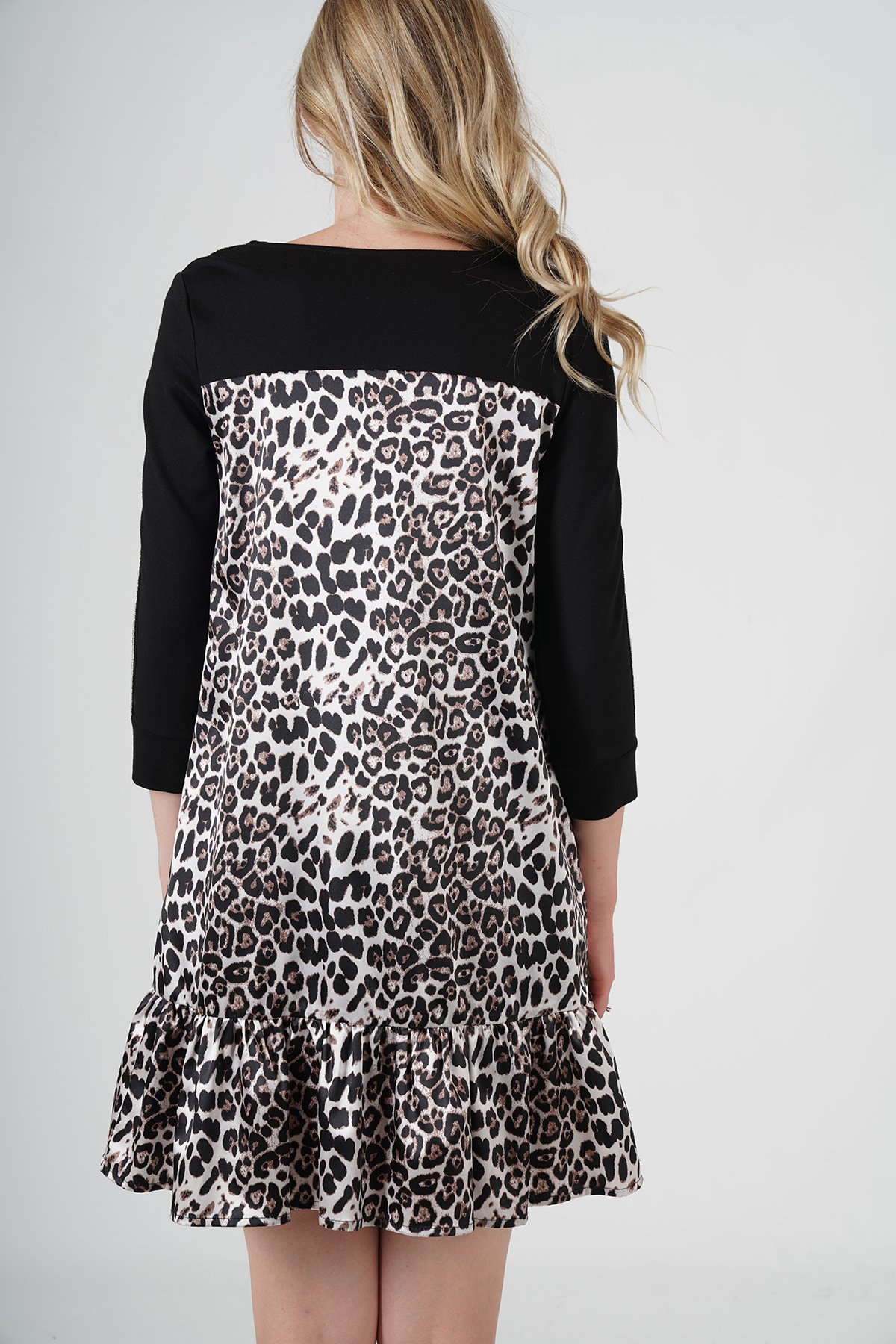 LEOPAR DESENLİ ELBİSE