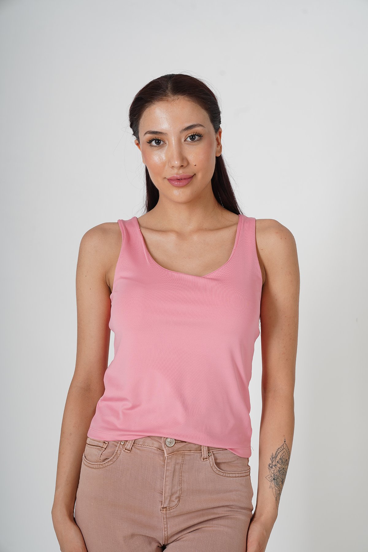 ASKILI T-SHIRT - PEMBE