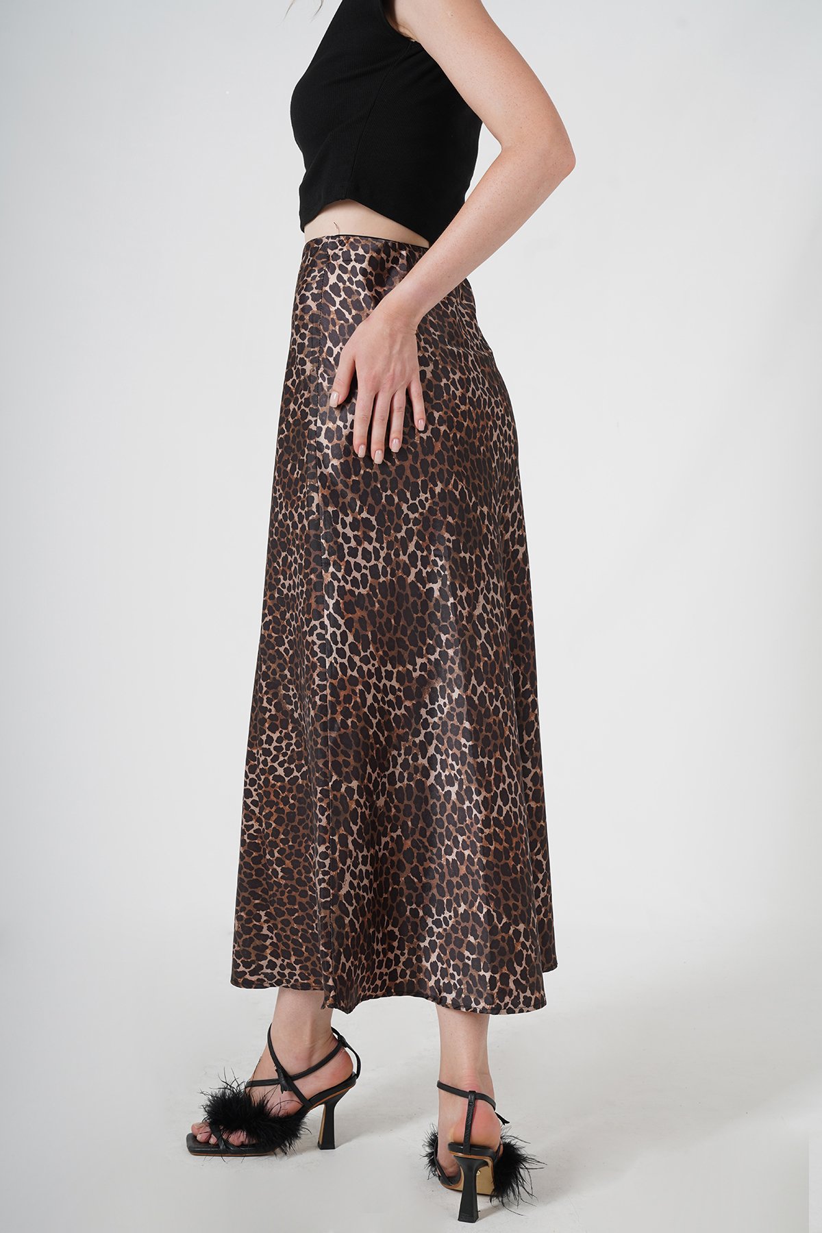 LEOPAR MAXİ ETEK