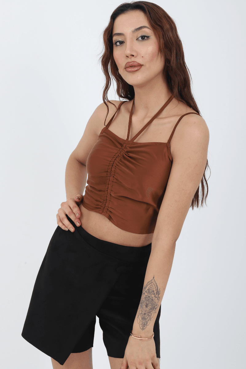 BAĞCIK DETAYLI CROP TOP
