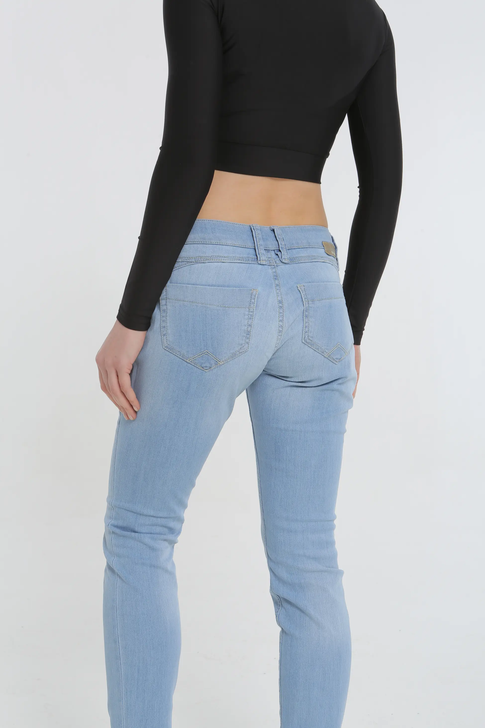 Açık Mavi Renkli Skinny Jeans Kot Pantolon - Görsel 3