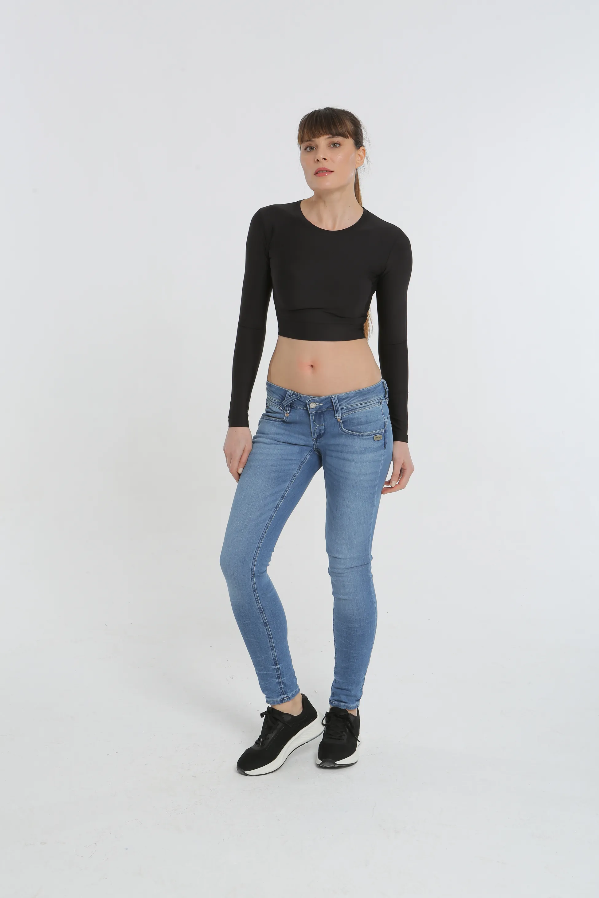 Koyu Mavi Renk Kadın Skinny Jeans - Görsel 6