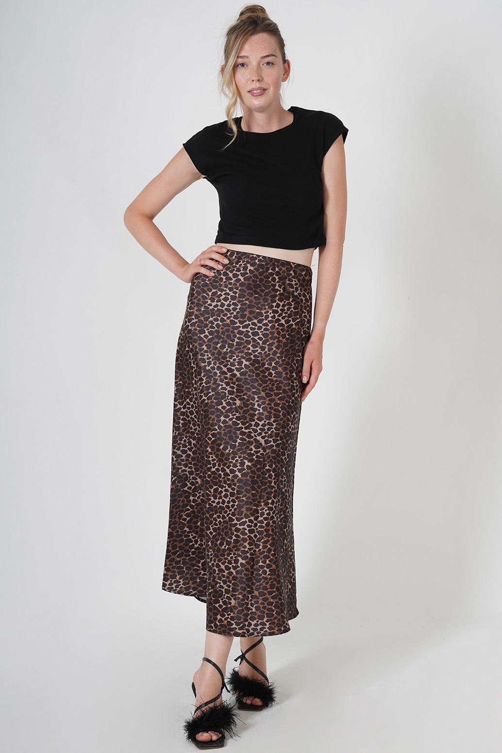 LEOPAR MAXİ ETEK